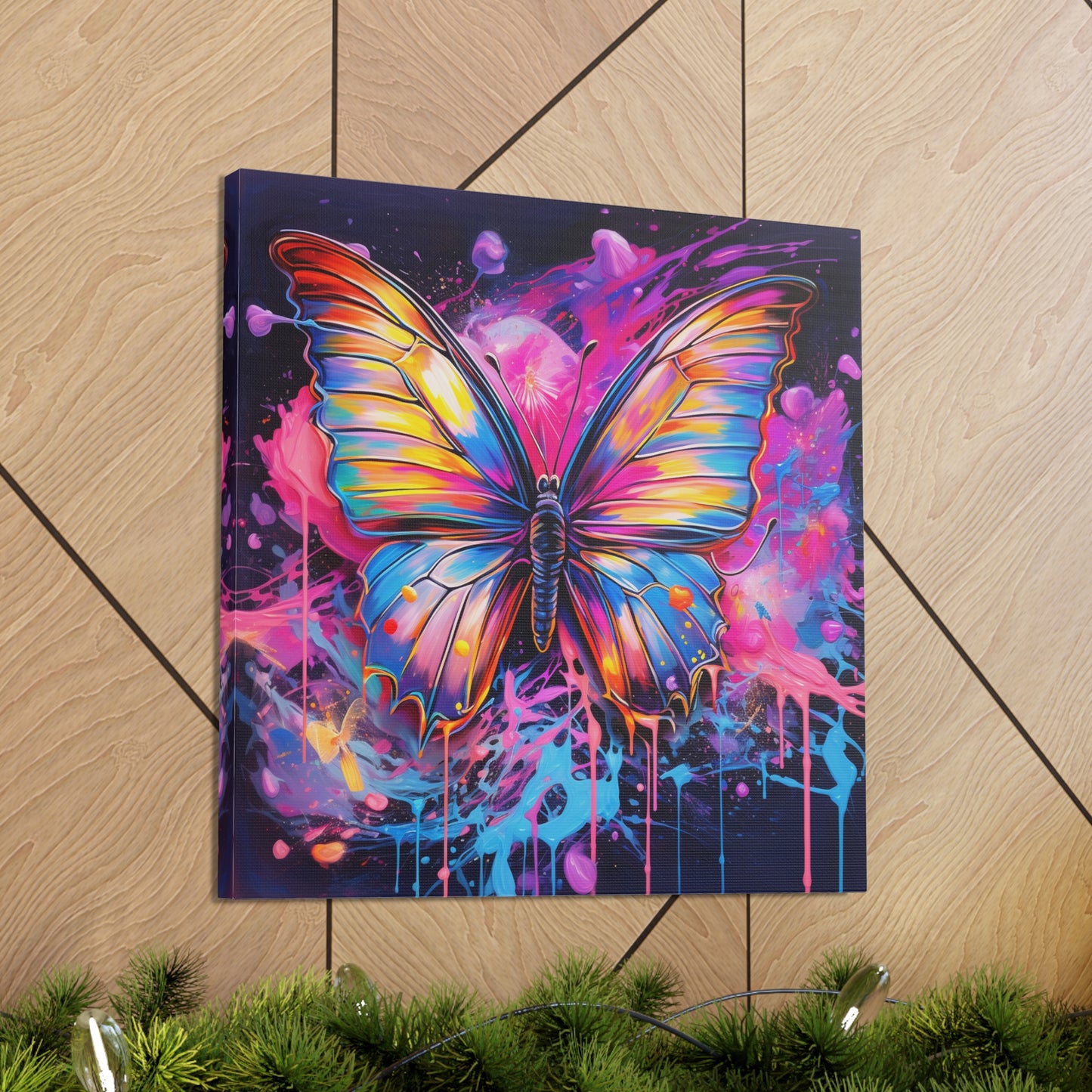 Canvas Gallery Wraps Pink Butterfly Flair 3