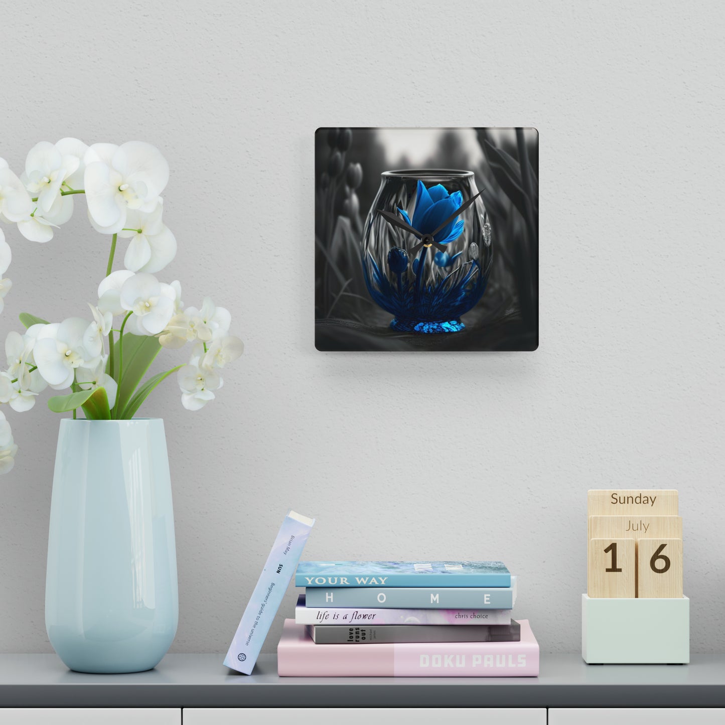 Acrylic Wall Clock Tulip 2