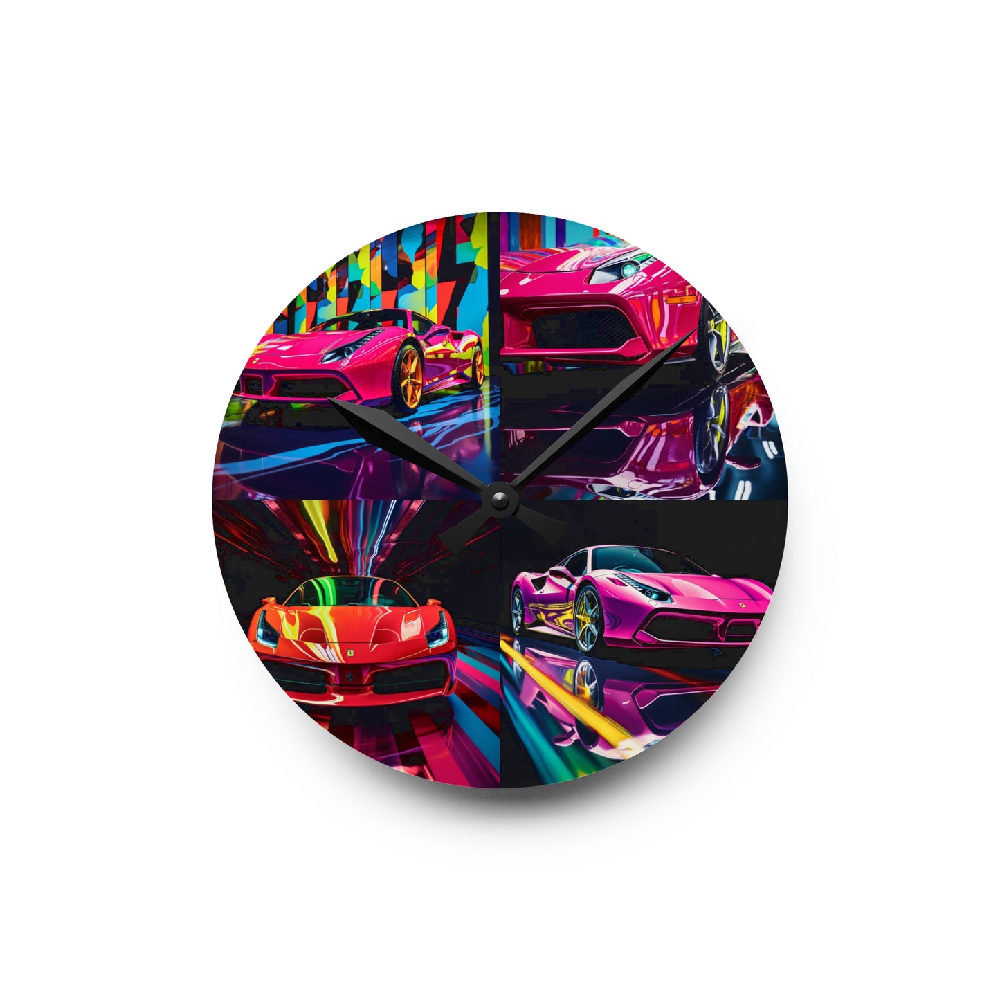 Acrylic Wall Clock Ferrari Flair Macro 5