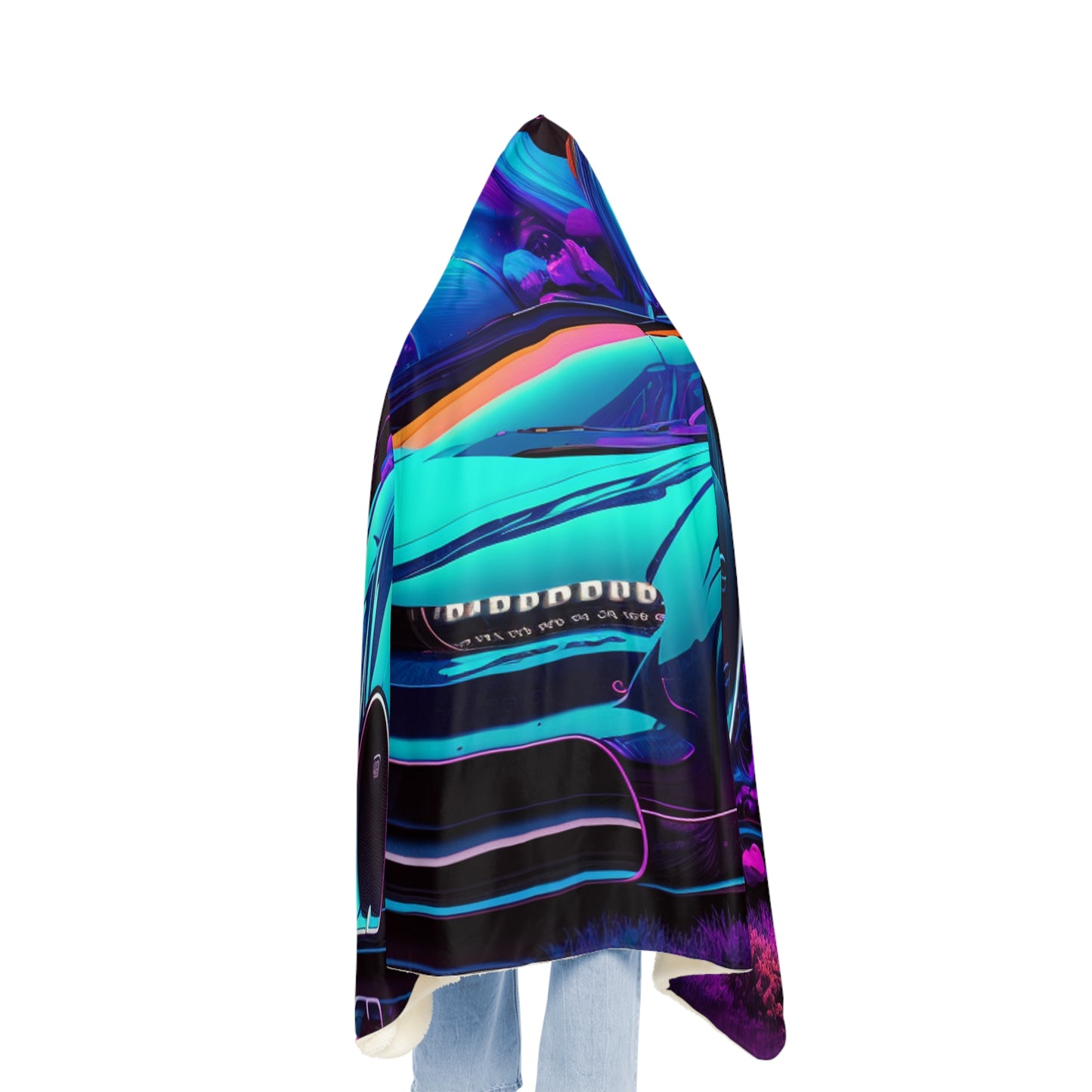 Snuggle Hooded Blanket Bugatti Neon Chiron 3