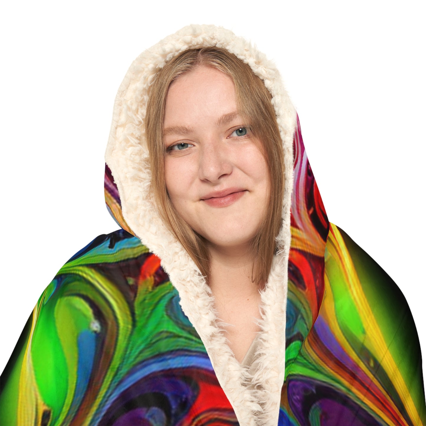 Snuggle Hooded Blanket Macro Skull Color 2