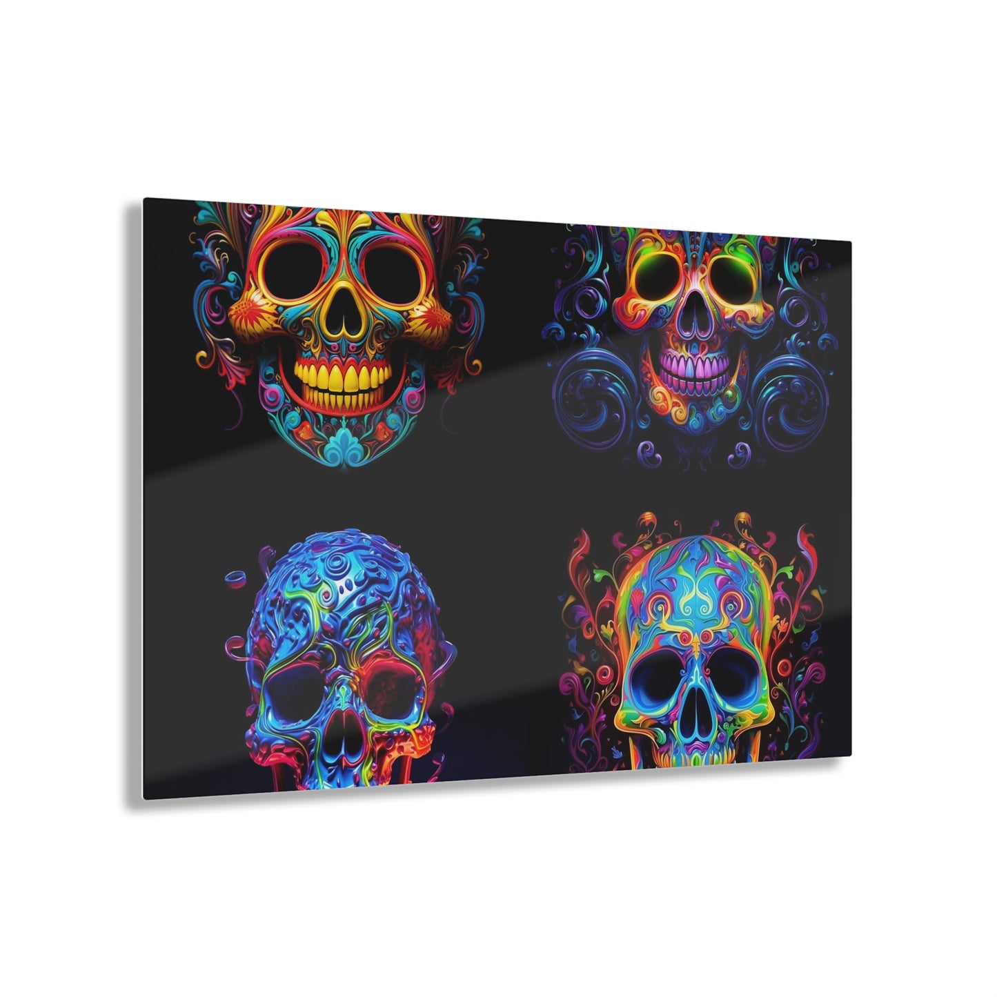 Acrylic Prints Macro Skull Color 5