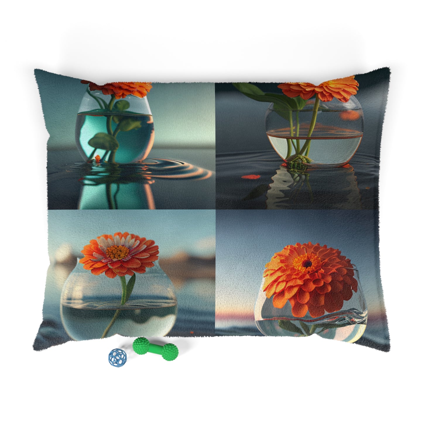 Pet Bed Orange Zinnia 5