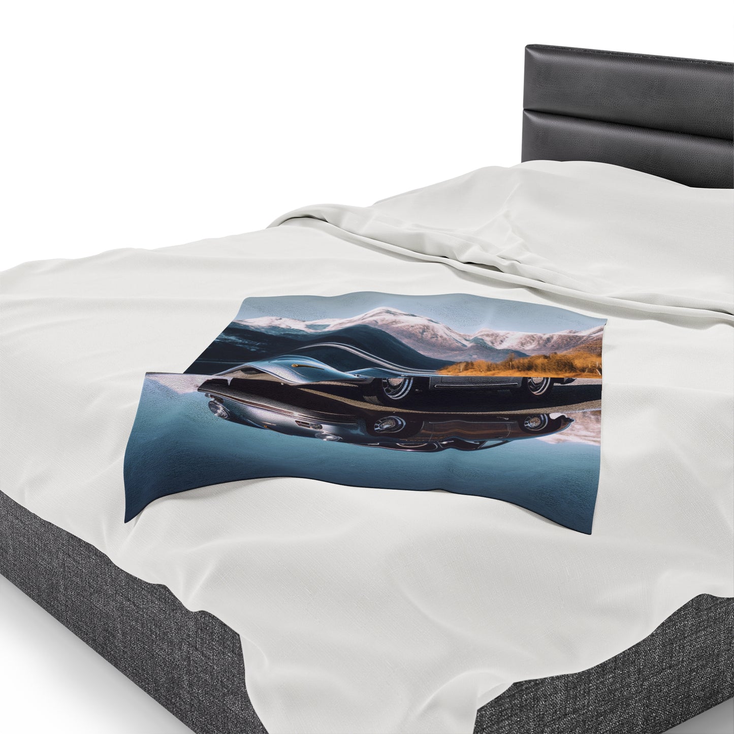 Velveteen Plush Blanket Porsche Lake 1