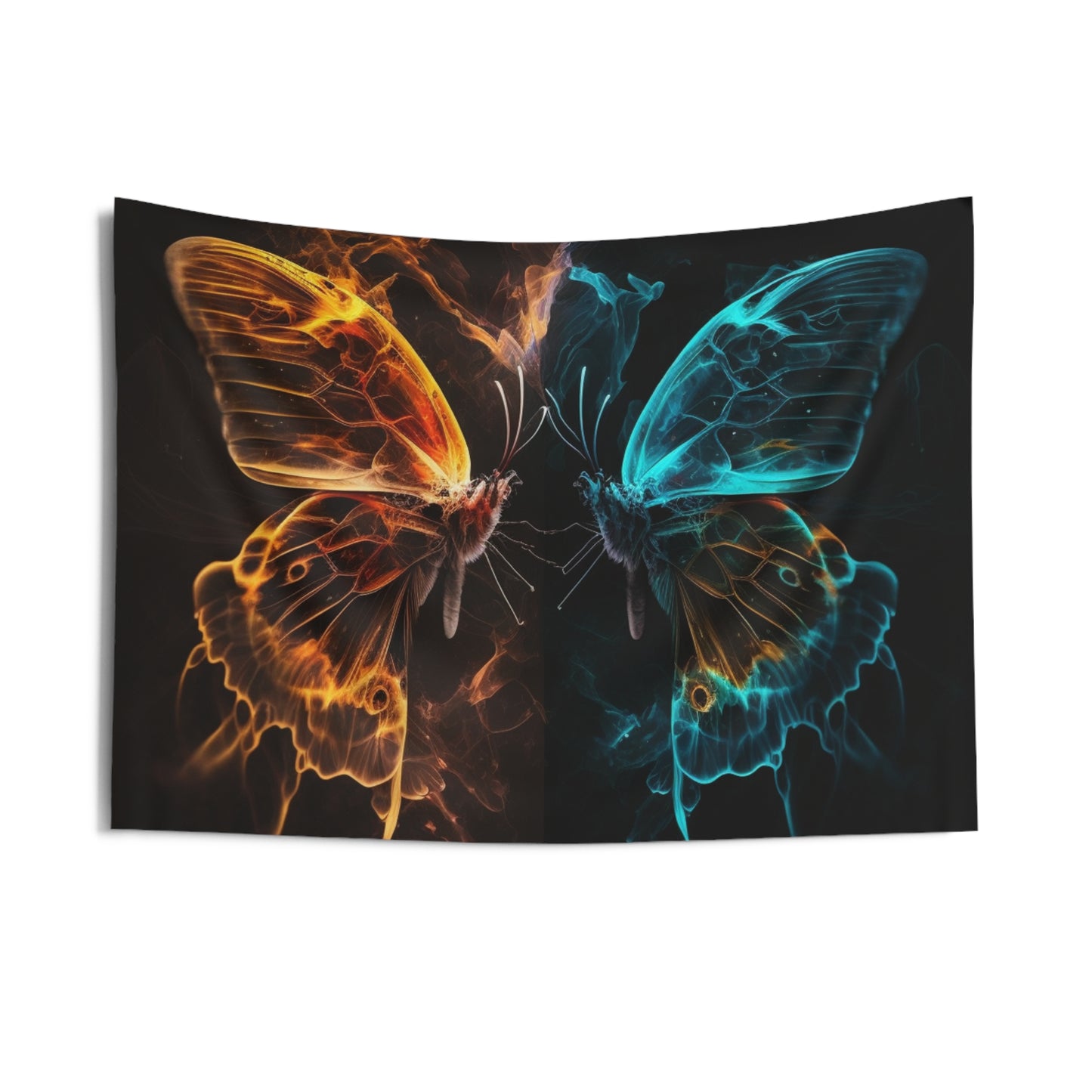 Indoor Wall Tapestries Kiss Neon Butterfly 6