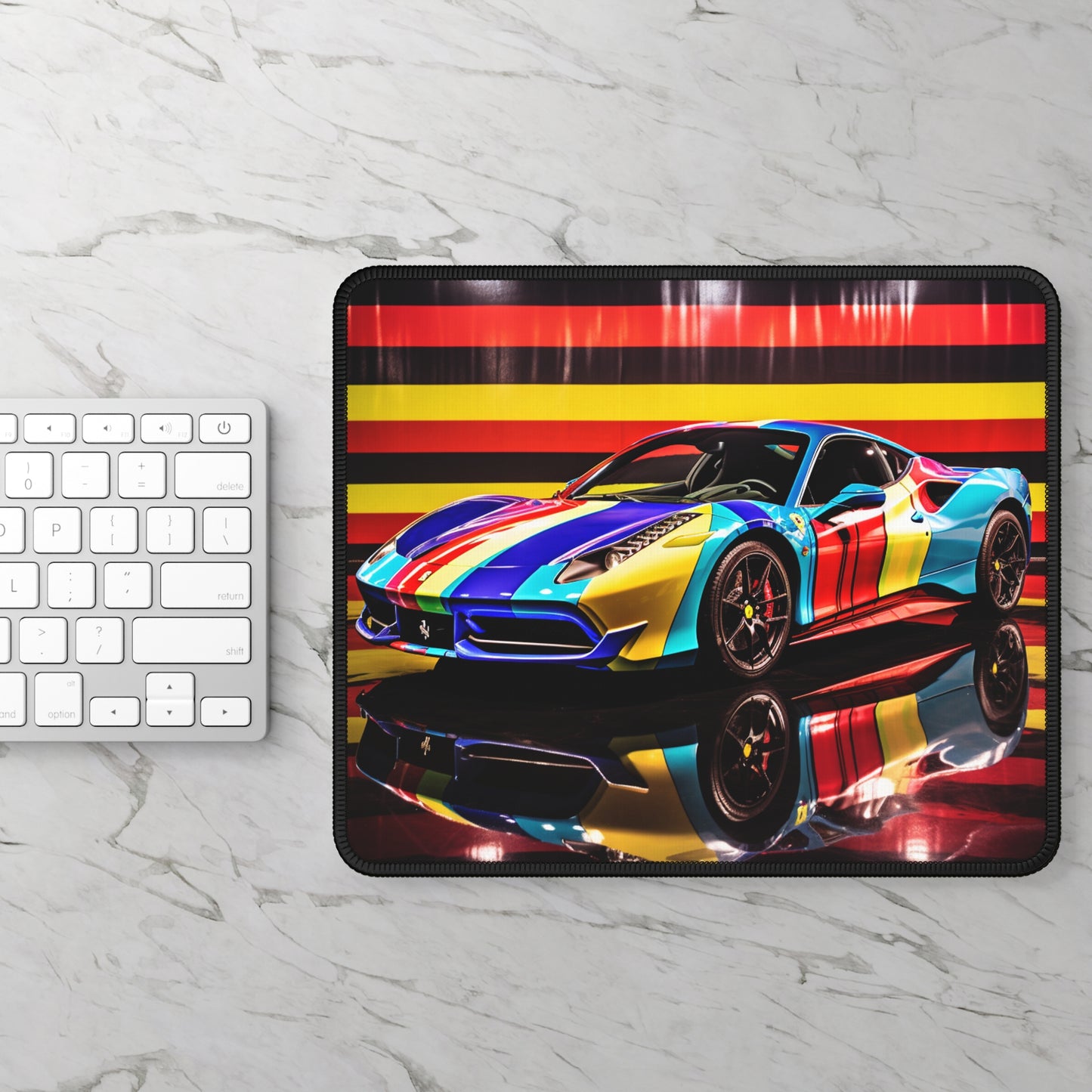 Gaming Mouse Pad  Hyper Colorfull Ferrari 2