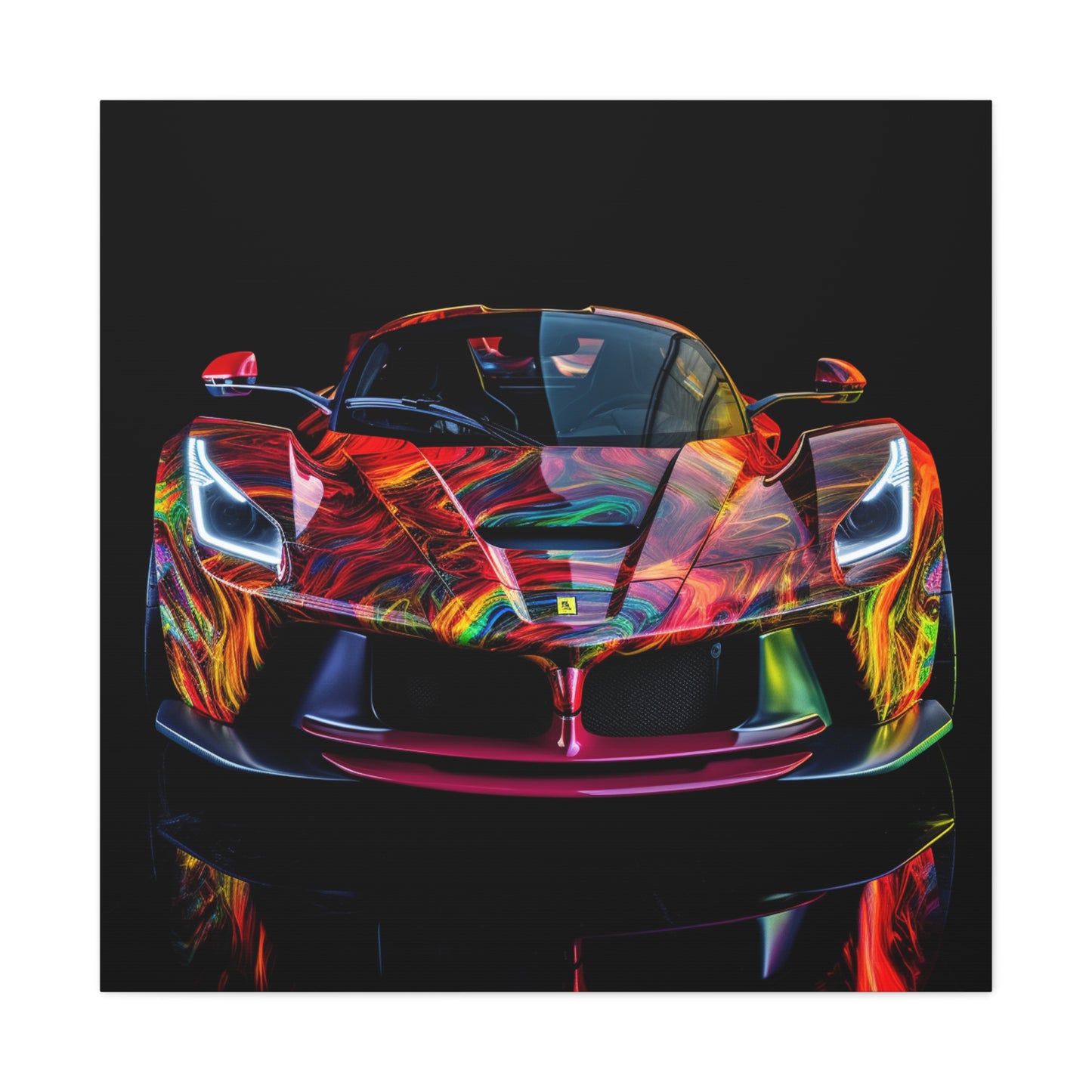 Canvas Gallery Wraps Ferrari Neon 3