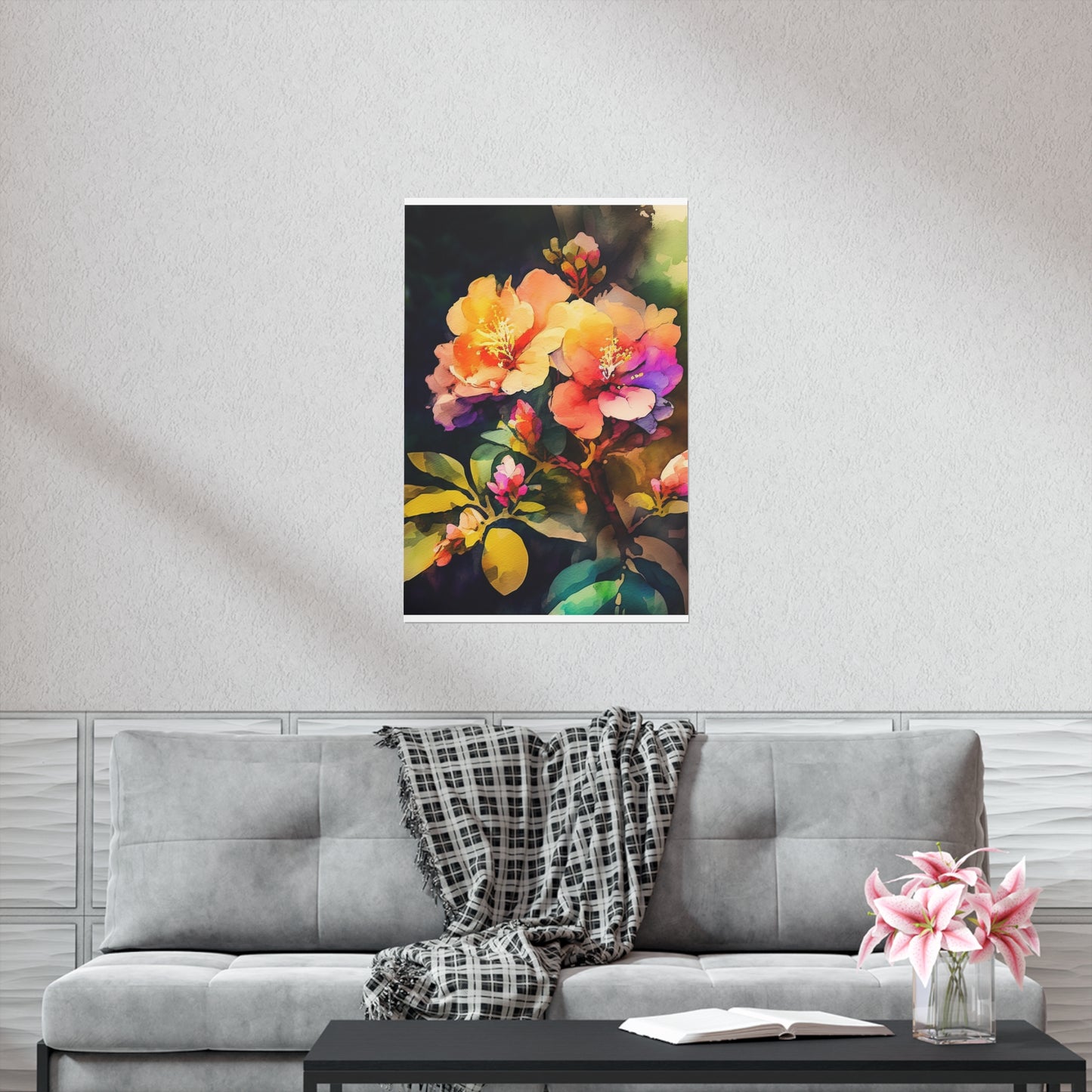 Premium Matte Vertical Posters Bright Spring Flowers 2