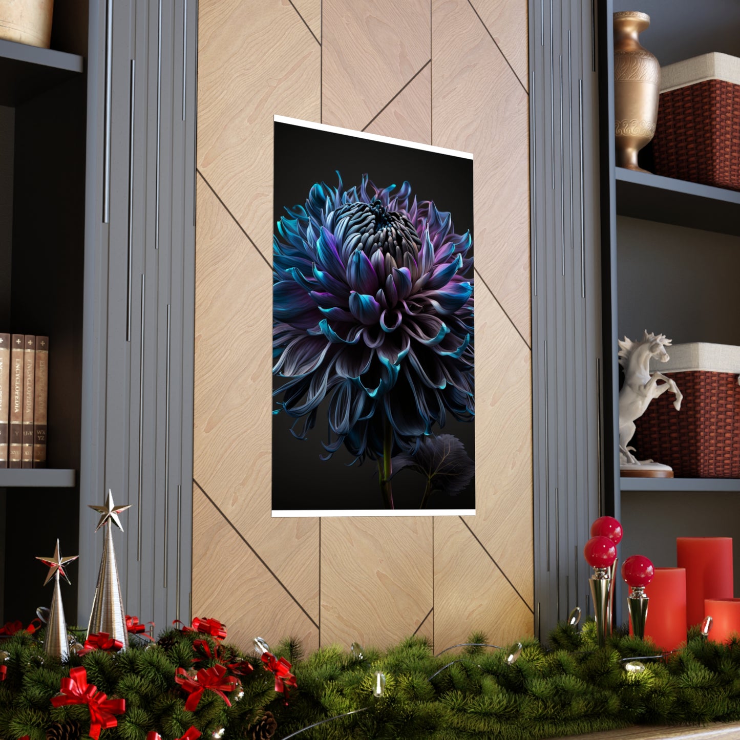 Premium Matte Vertical Posters Dahlia Purple 3