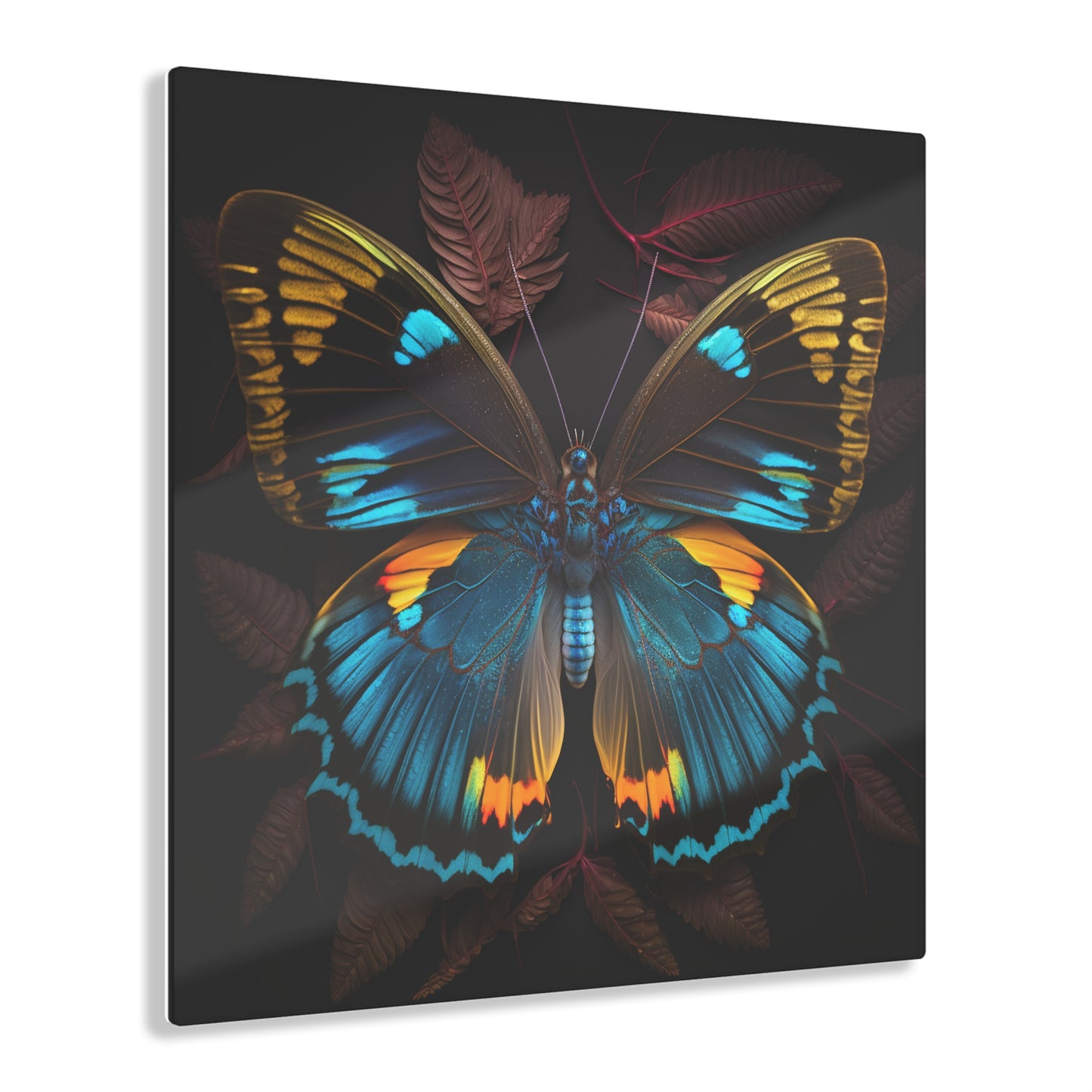 Acrylic Prints Neon Butterfly Flair 1