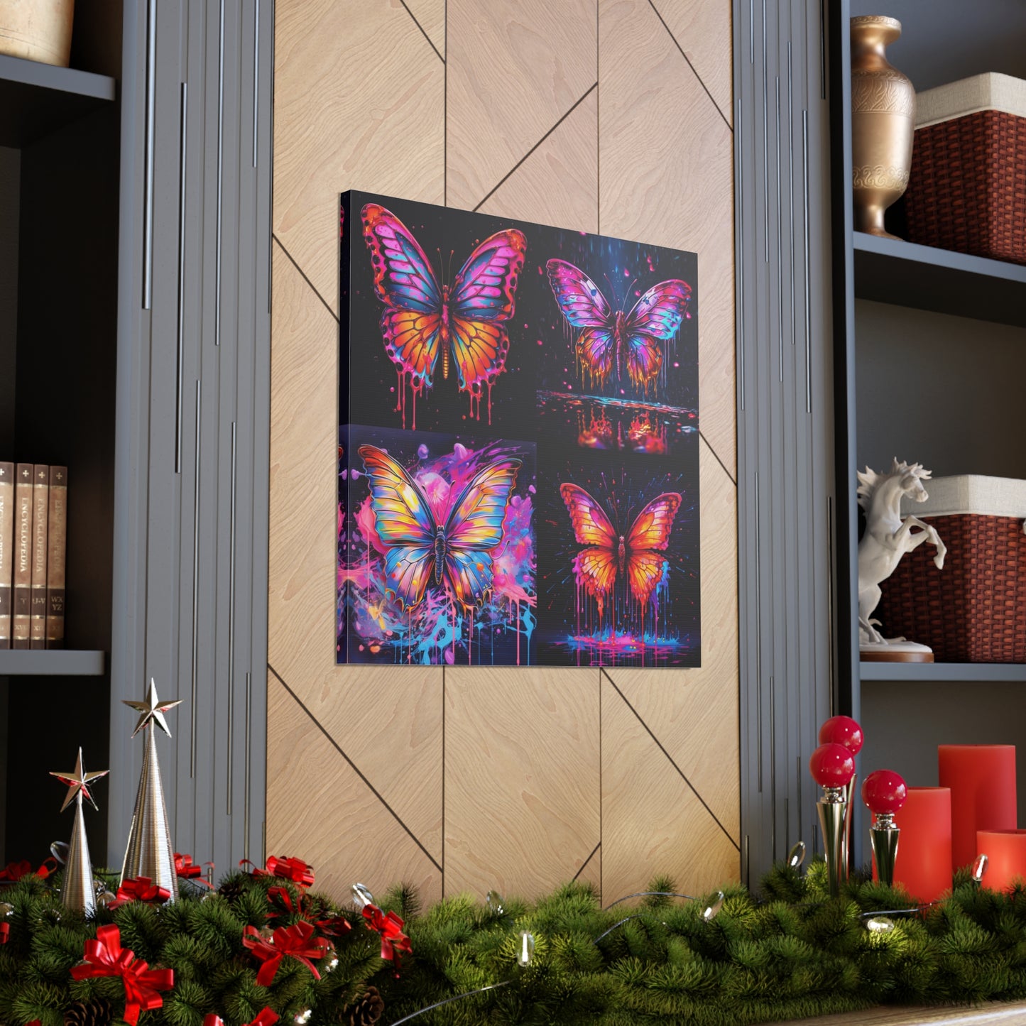 Canvas Gallery Wraps Pink Butterfly Flair 5