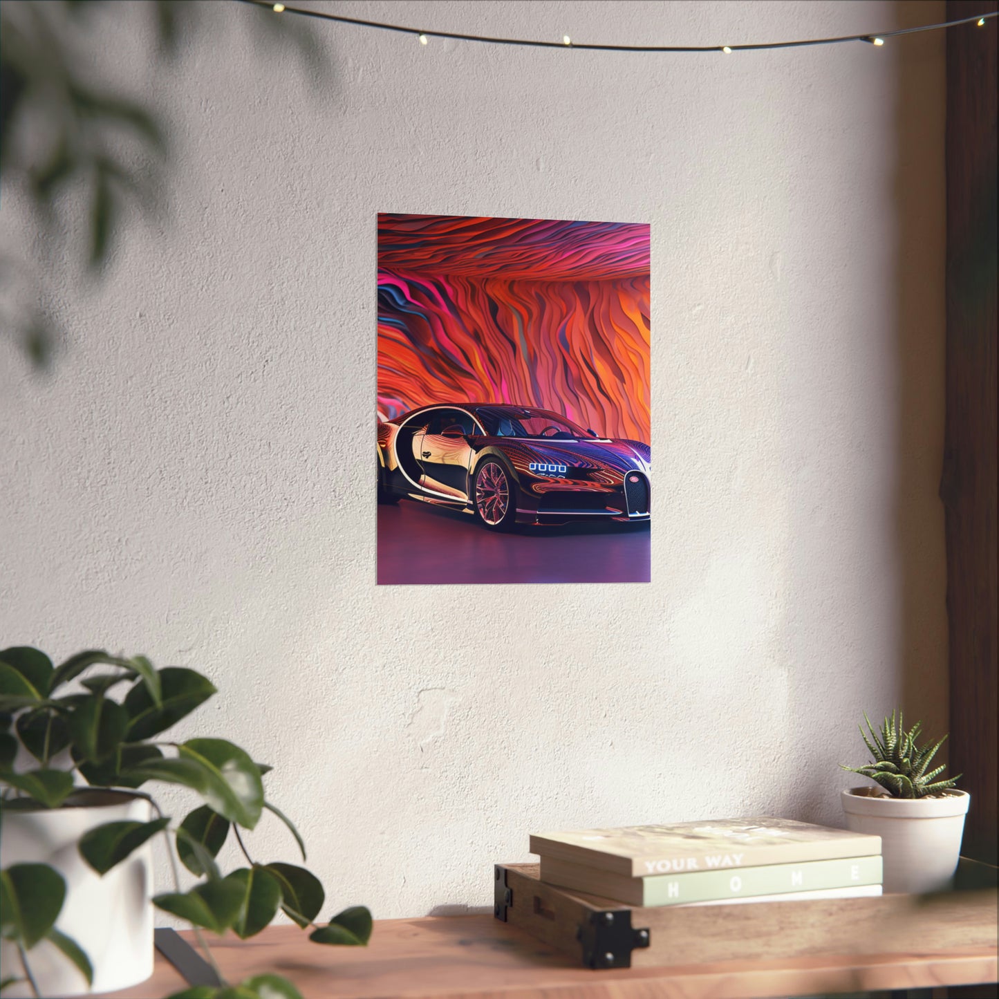 Premium Matte Vertical Posters Bugatti Abstract Flair 4