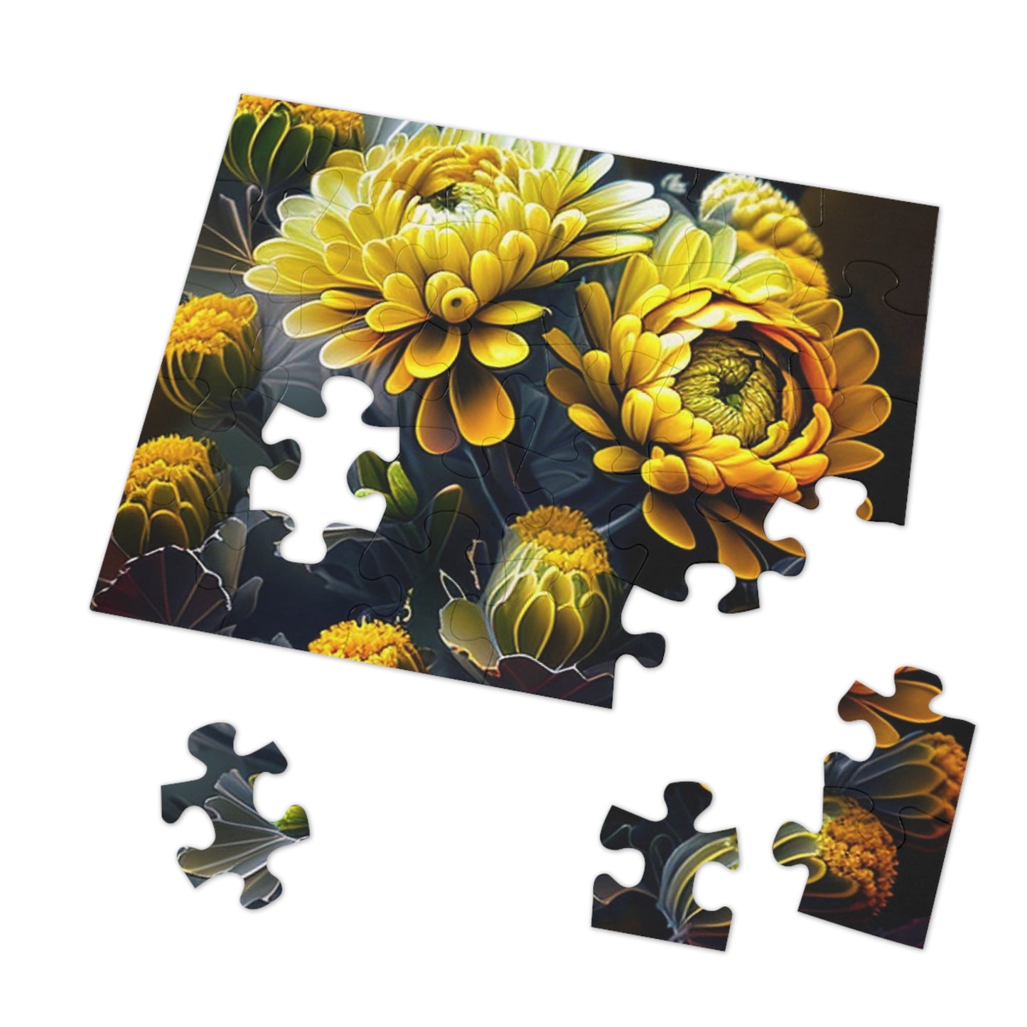 Jigsaw Puzzle (30, 110, 252, 500,1000-Piece) Yellow Hermosas Flores Amarillas 4