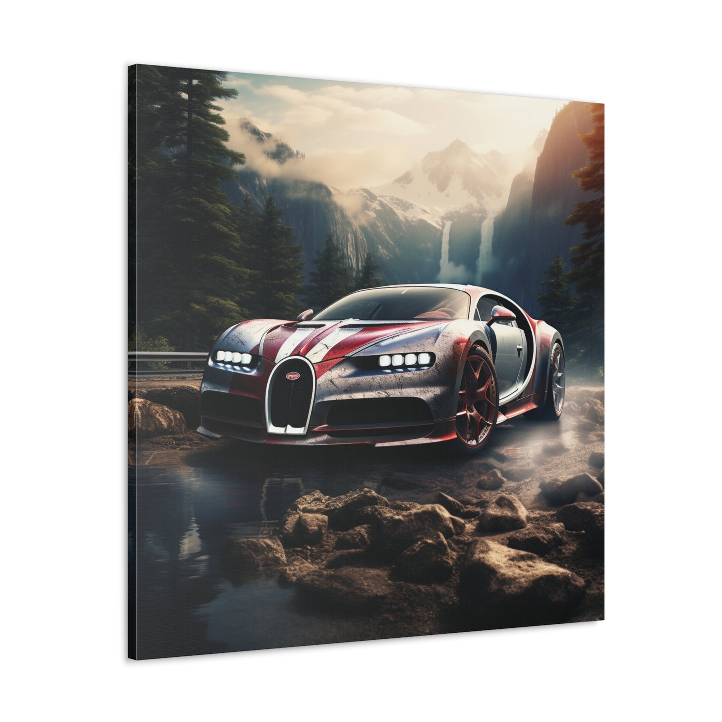 Canvas Gallery Wraps Bugatti Waterfall 4