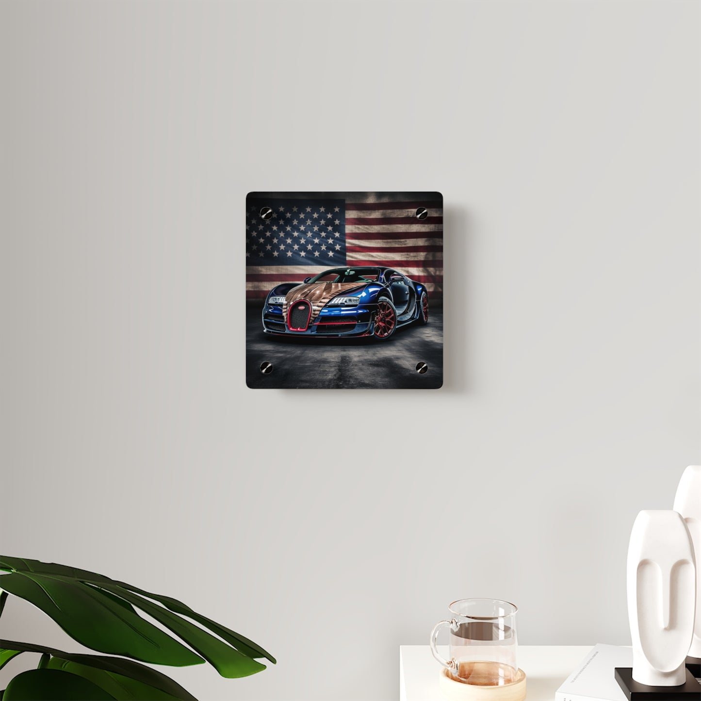 Acrylic Wall Art Panels Bugatti American Flag 4