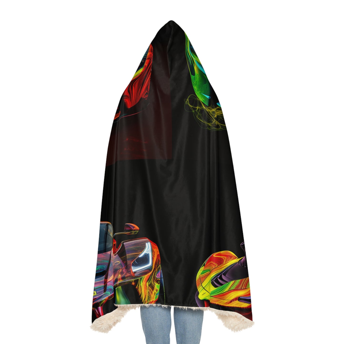 Snuggle Hooded Blanket Ferrari Neon 5