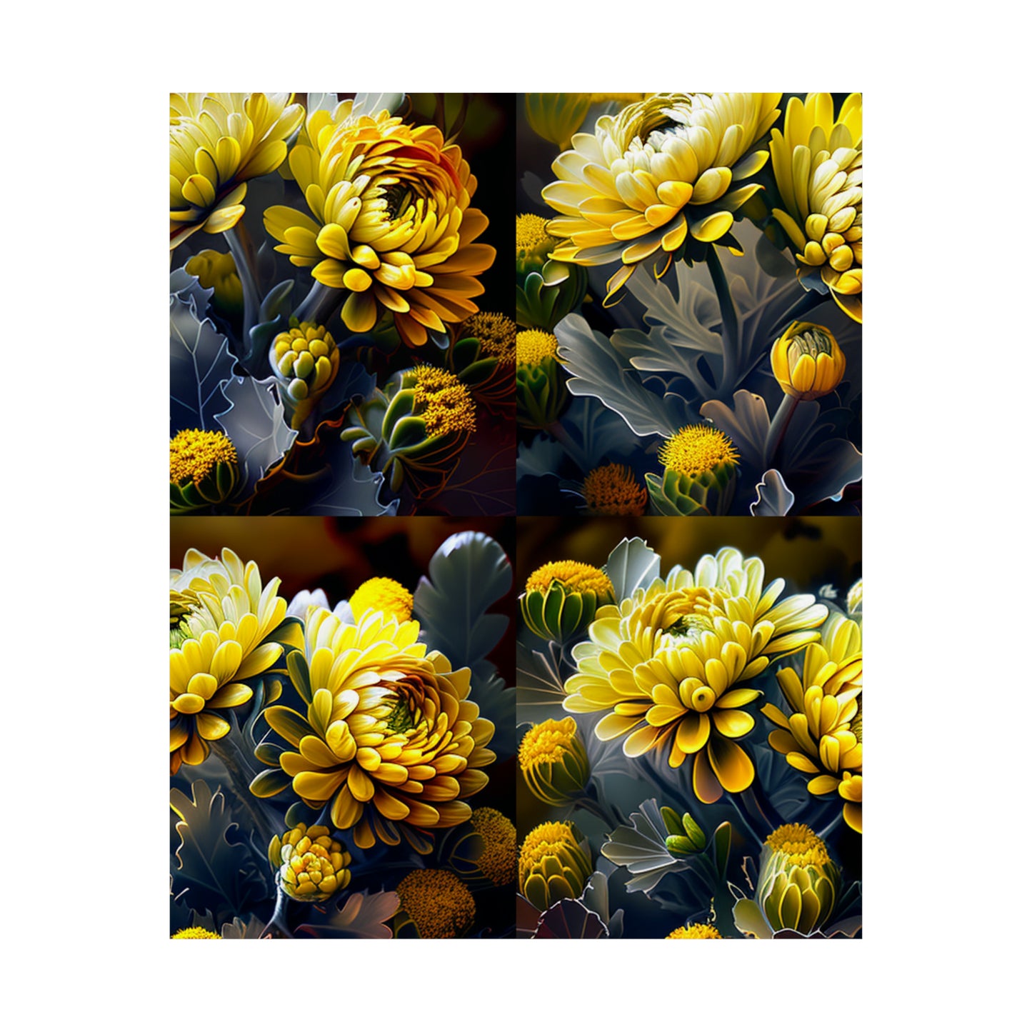 Premium Matte Vertical Posters Yellow Hermosas Flores Amarillas 5