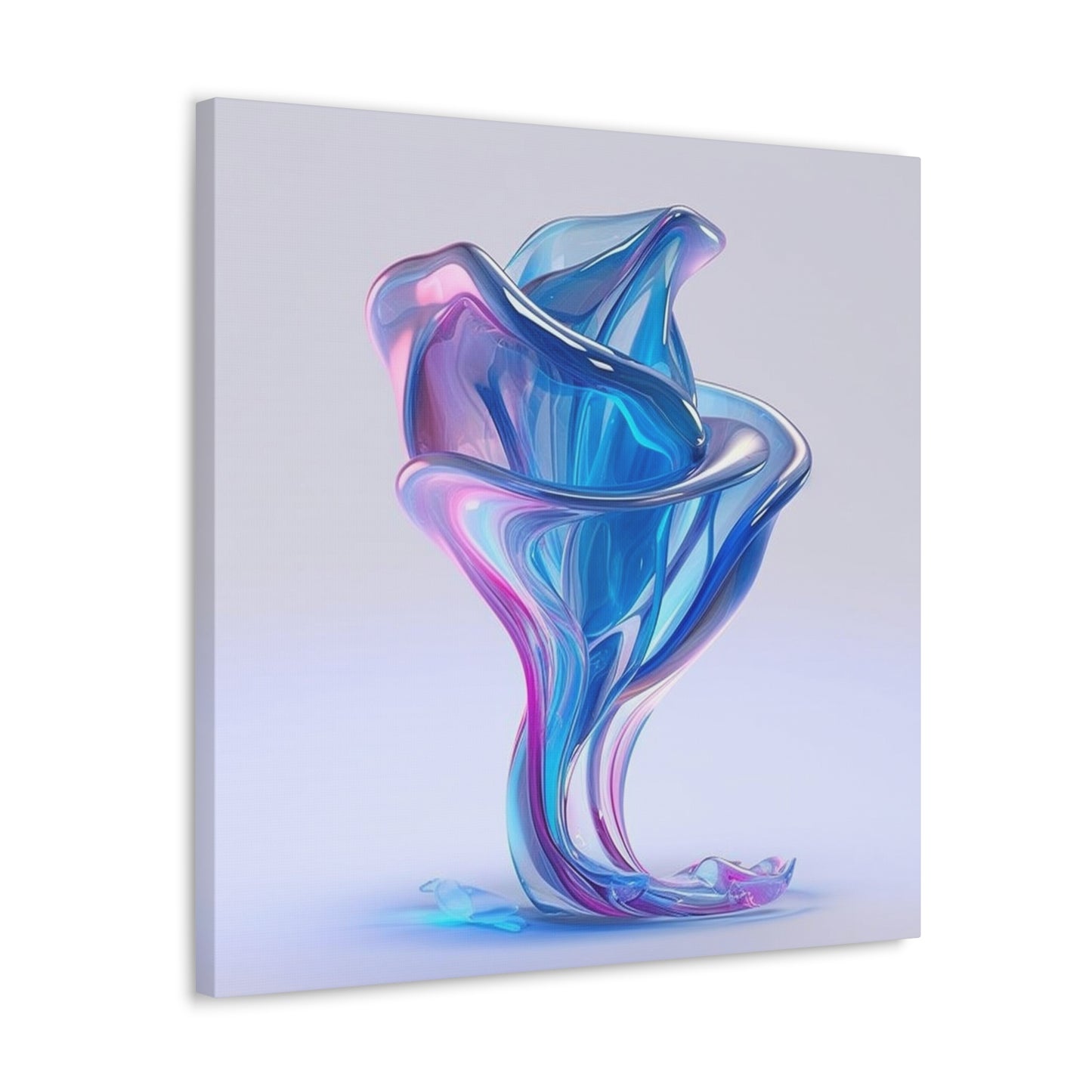 Canvas Gallery Wraps Pink & Blue Tulip Rose 2