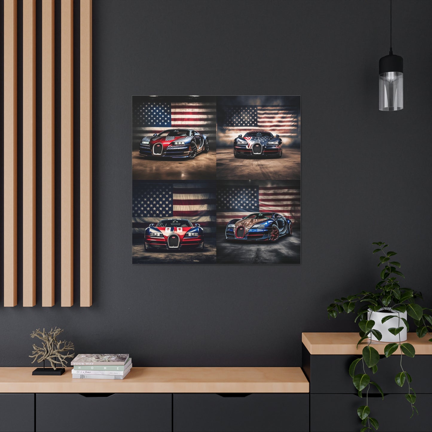 Canvas Gallery Wraps Bugatti American Flag 5
