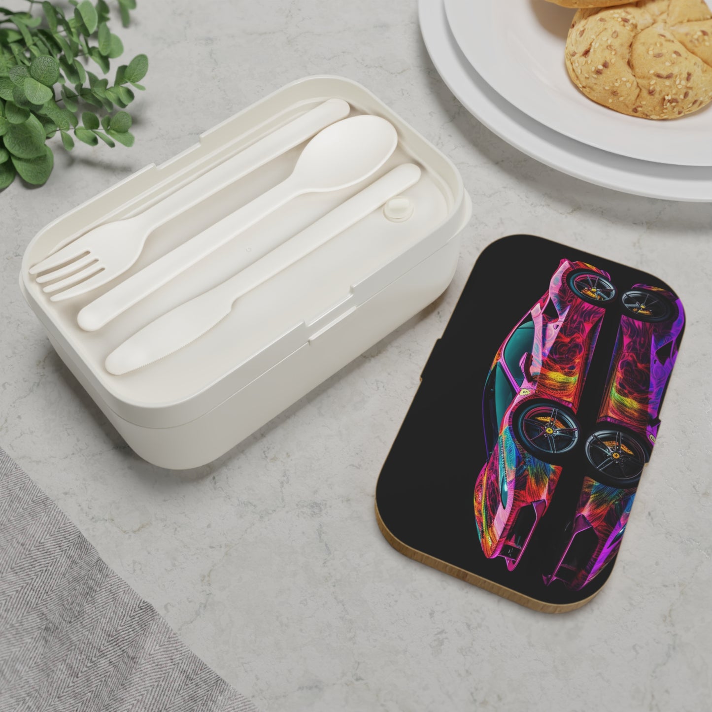 Bento Lunch Box Ferrari Color 4