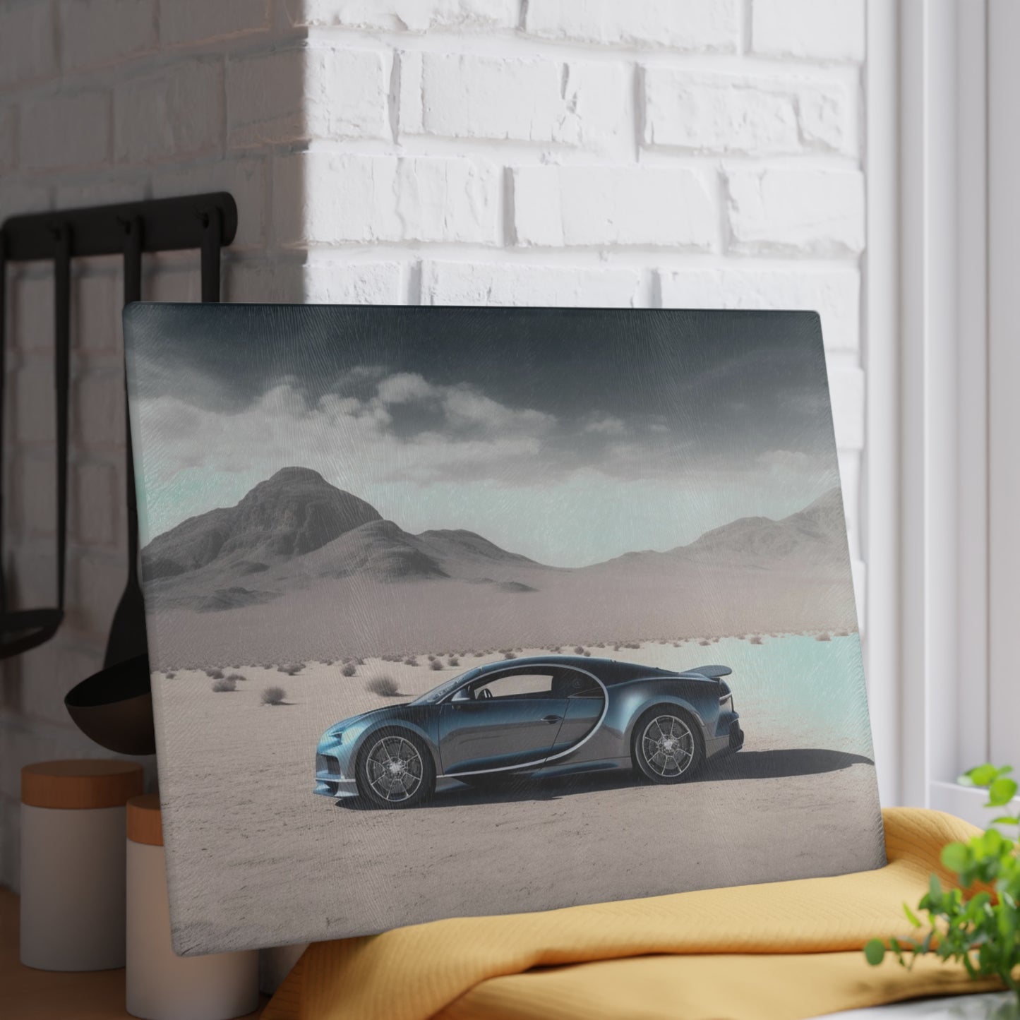 Glass Cutting Board Bugatti Real Look 1