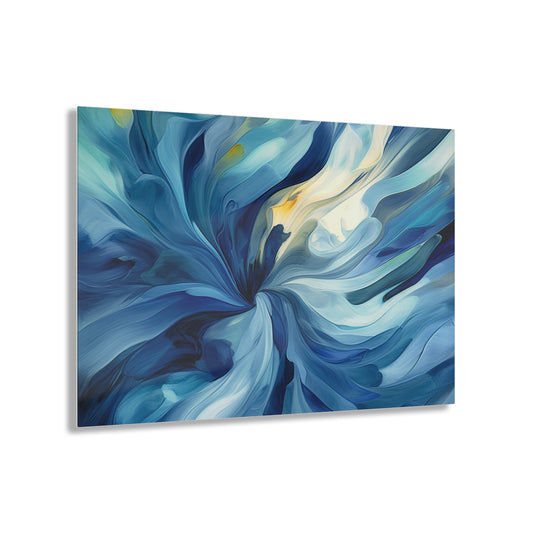 Acrylic Prints Blue Tluip Abstract 4