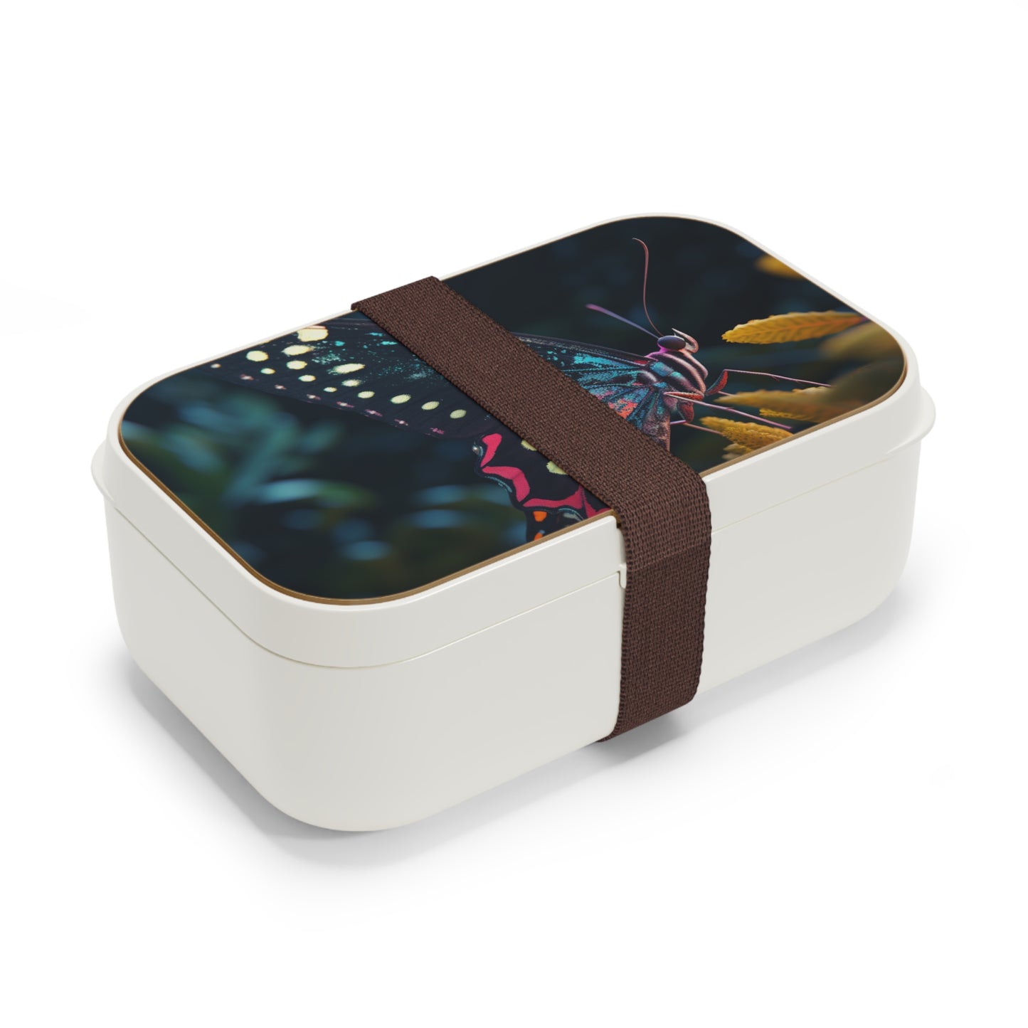 Bento Lunch Box Hyper Colorful Butterfly Macro 2