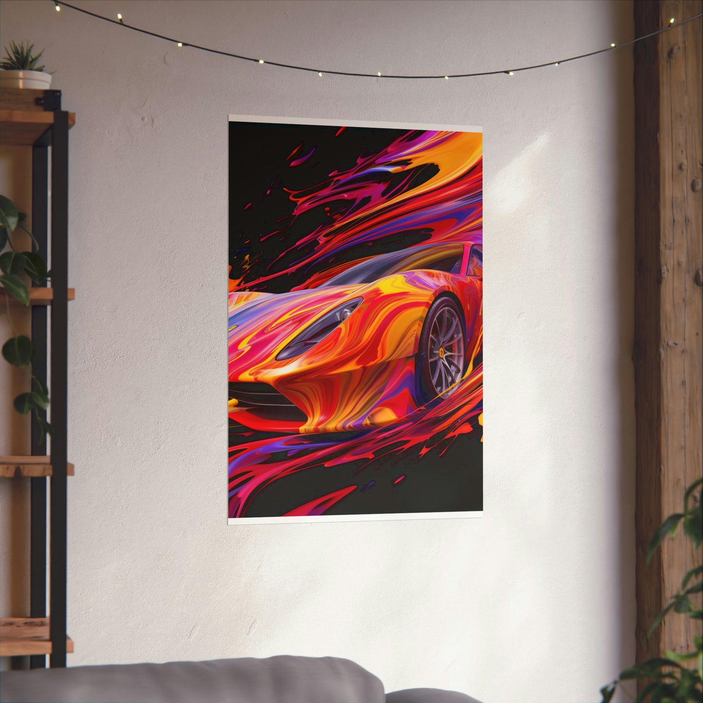 Premium Matte Vertical Posters Ferrari Water Fusion 2