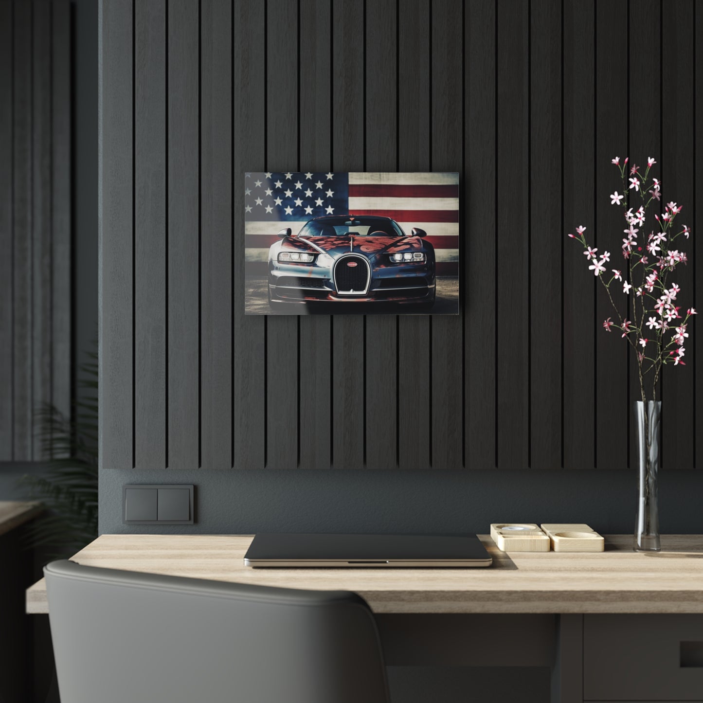 Acrylic Prints Bugatti Flag 3