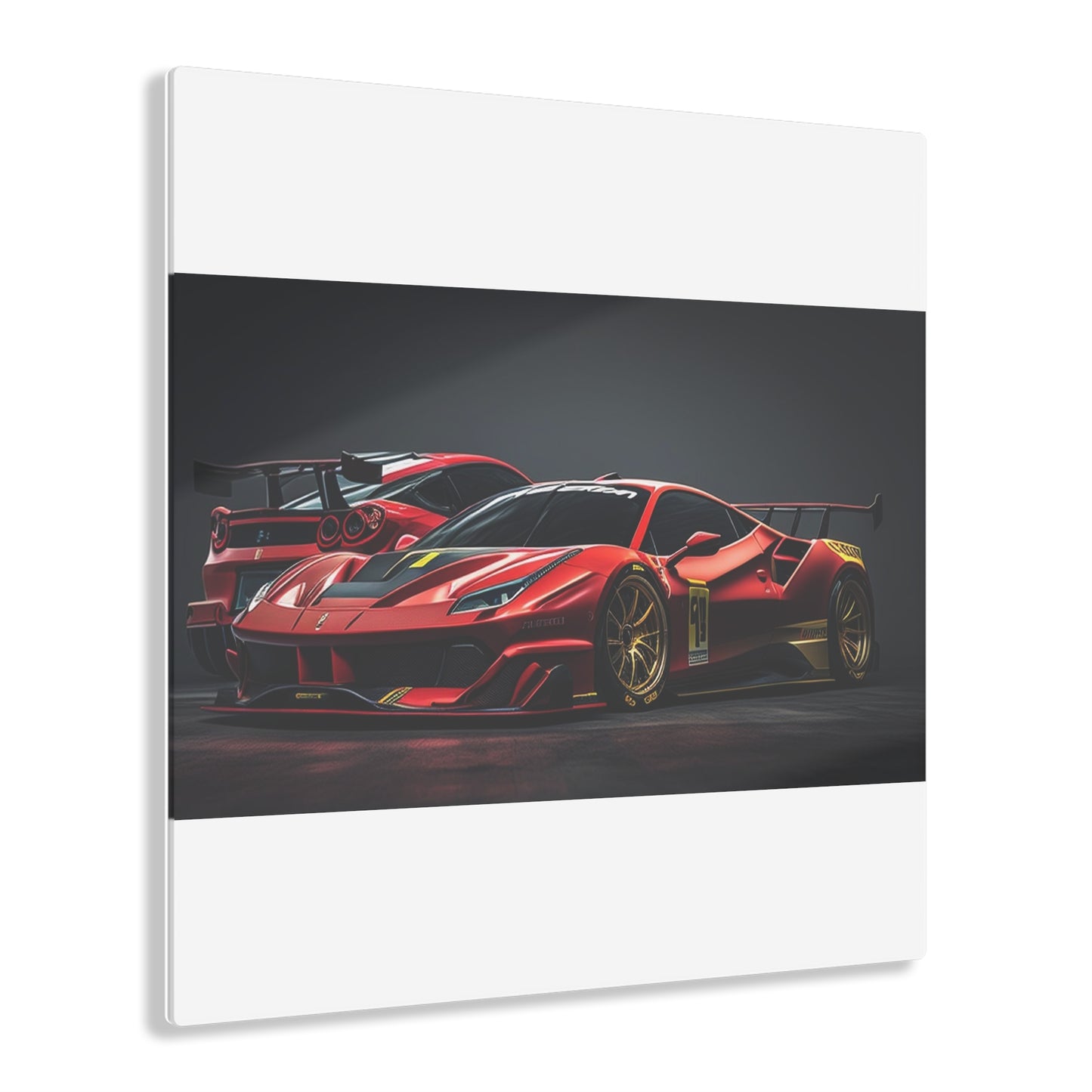 Acrylic Prints Ferrari Red 3