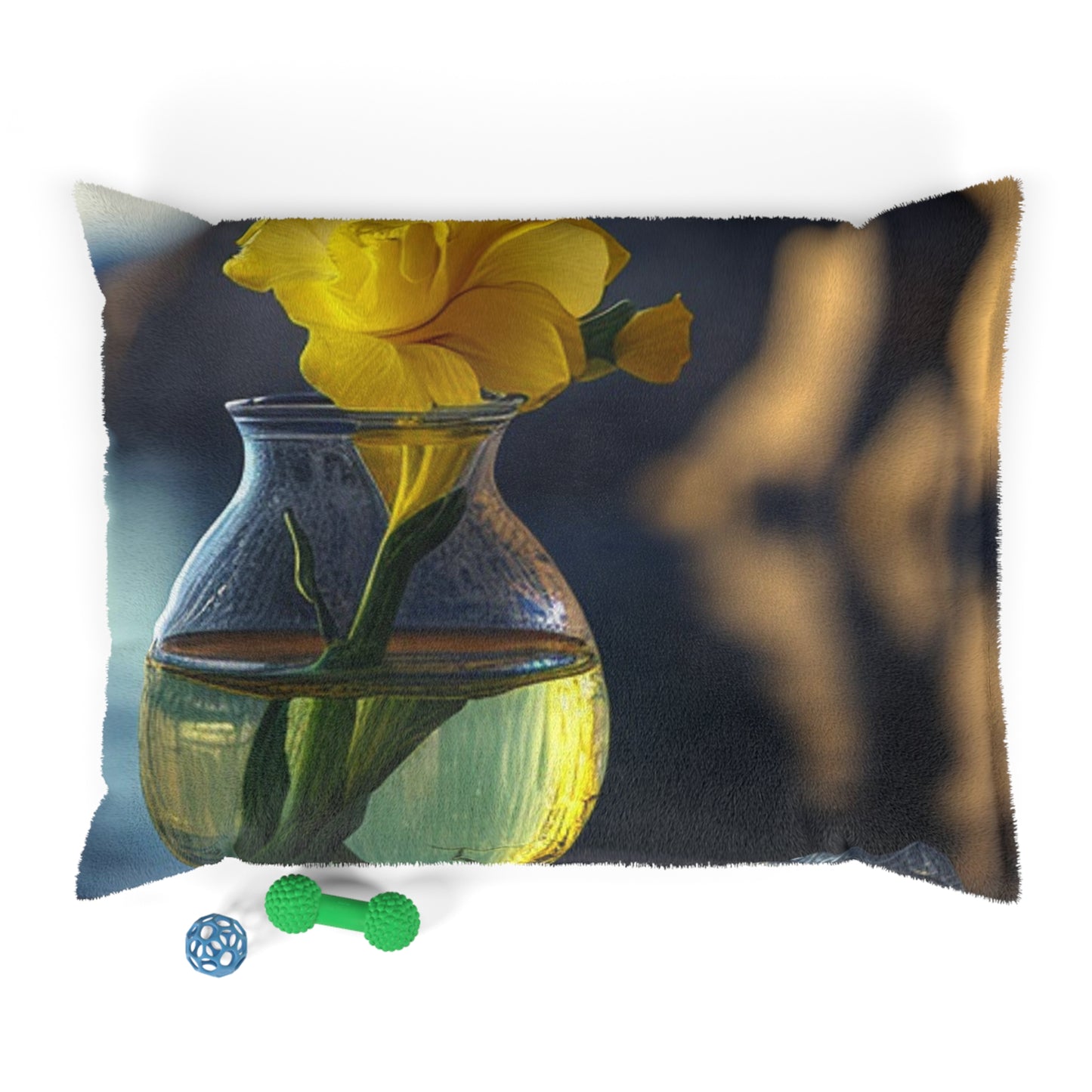Pet Bed Yellow Gladiolus glass 3