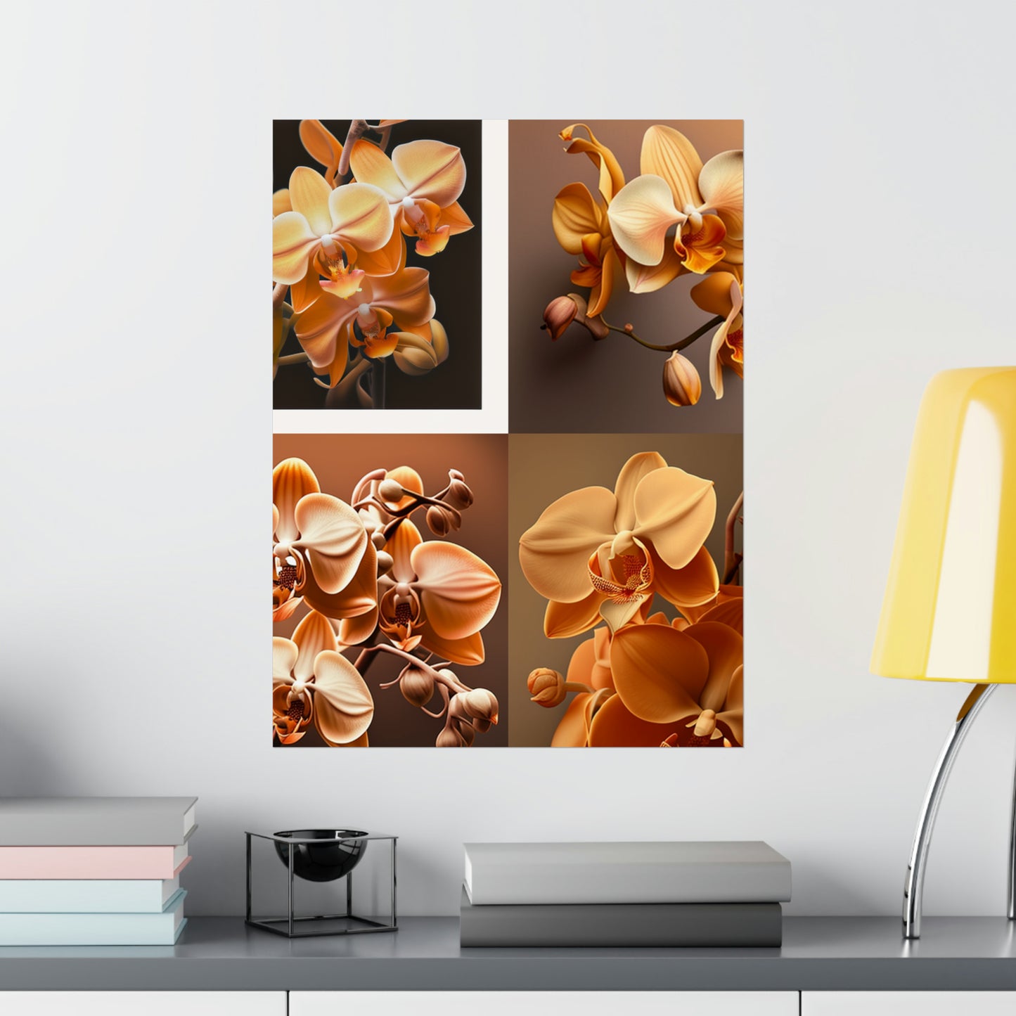 Premium Matte Vertical Posters orchid pedals 5