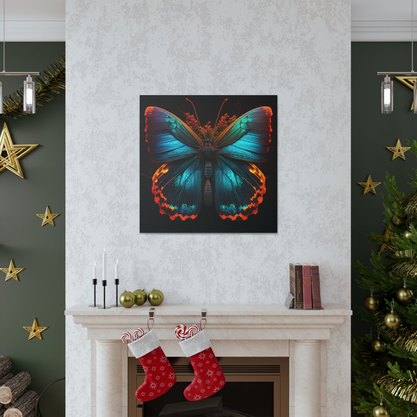 Canvas Gallery Wraps Neon Butterfly Flair 3