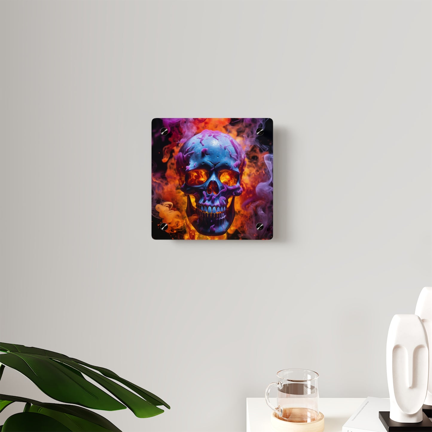 Acrylic Wall Art Panels Macro Skull 3