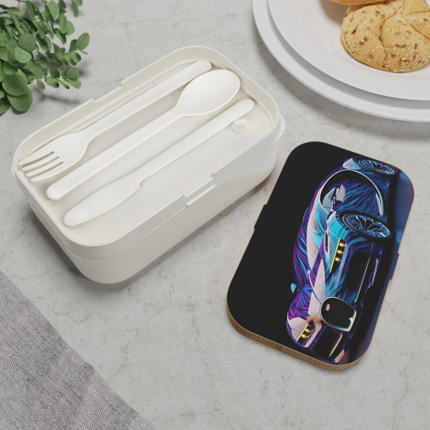 Bento Lunch Box Bugatti Abstract Flair 3