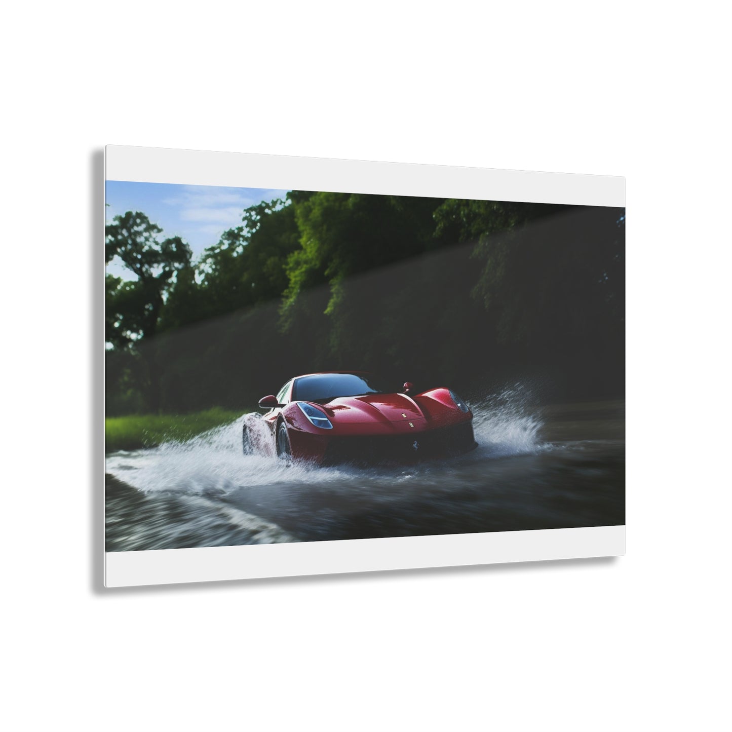 Acrylic Prints Water Ferrari Splash 1