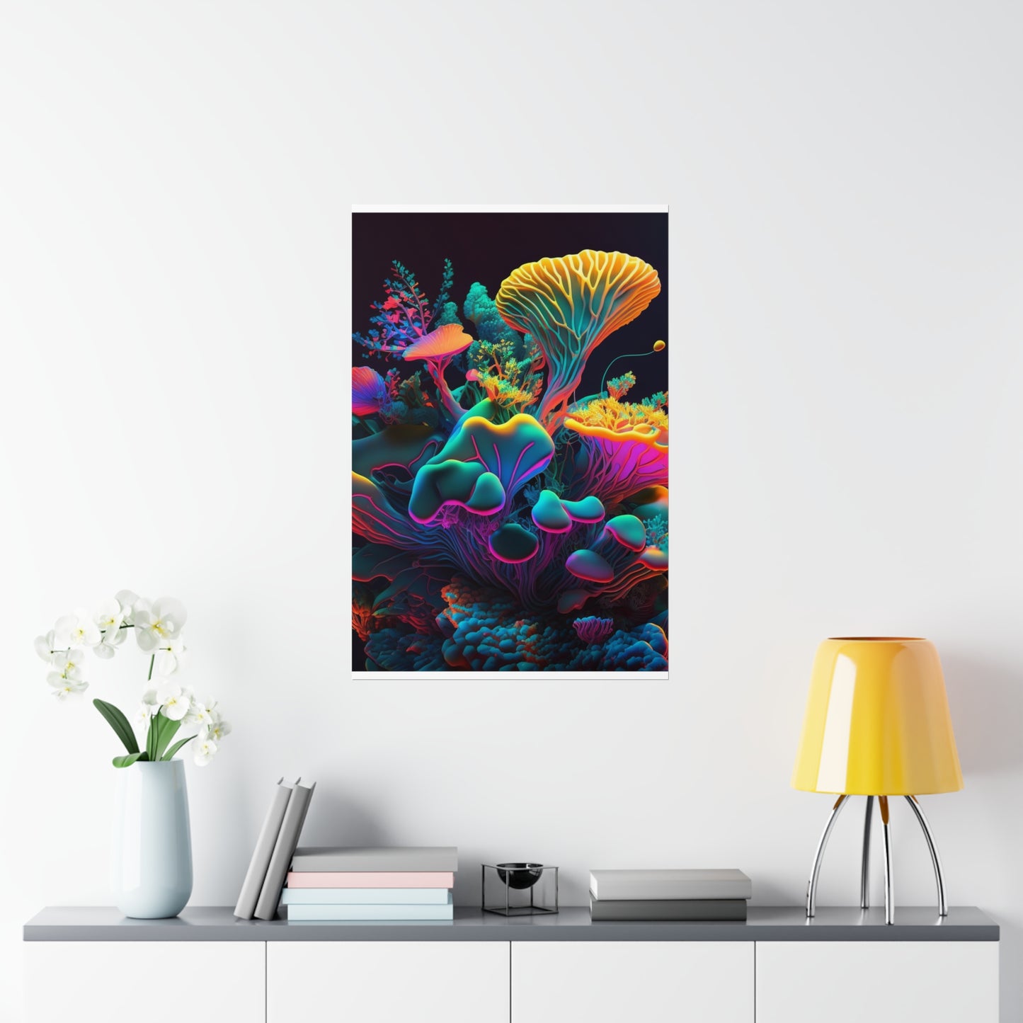 Premium Matte Vertical Posters Macro Coral Reef 1