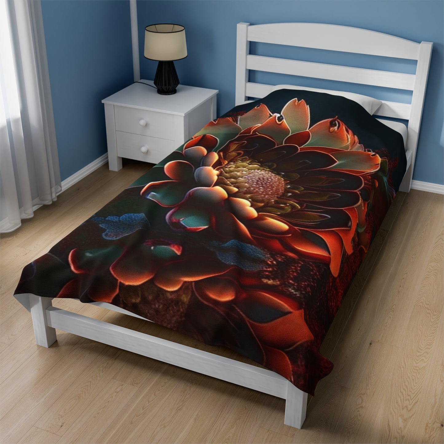 Velveteen Plush Blanket Flower Arangment 4