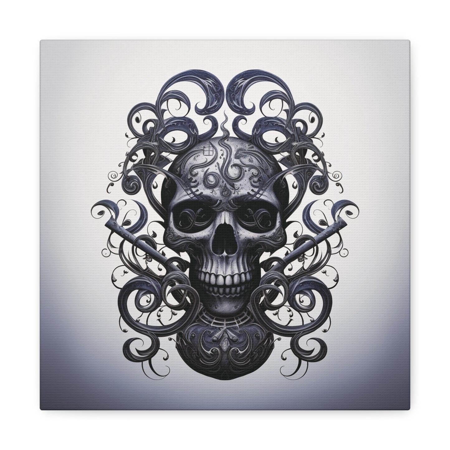 Canvas Gallery Wraps Skull Treble Clef 1