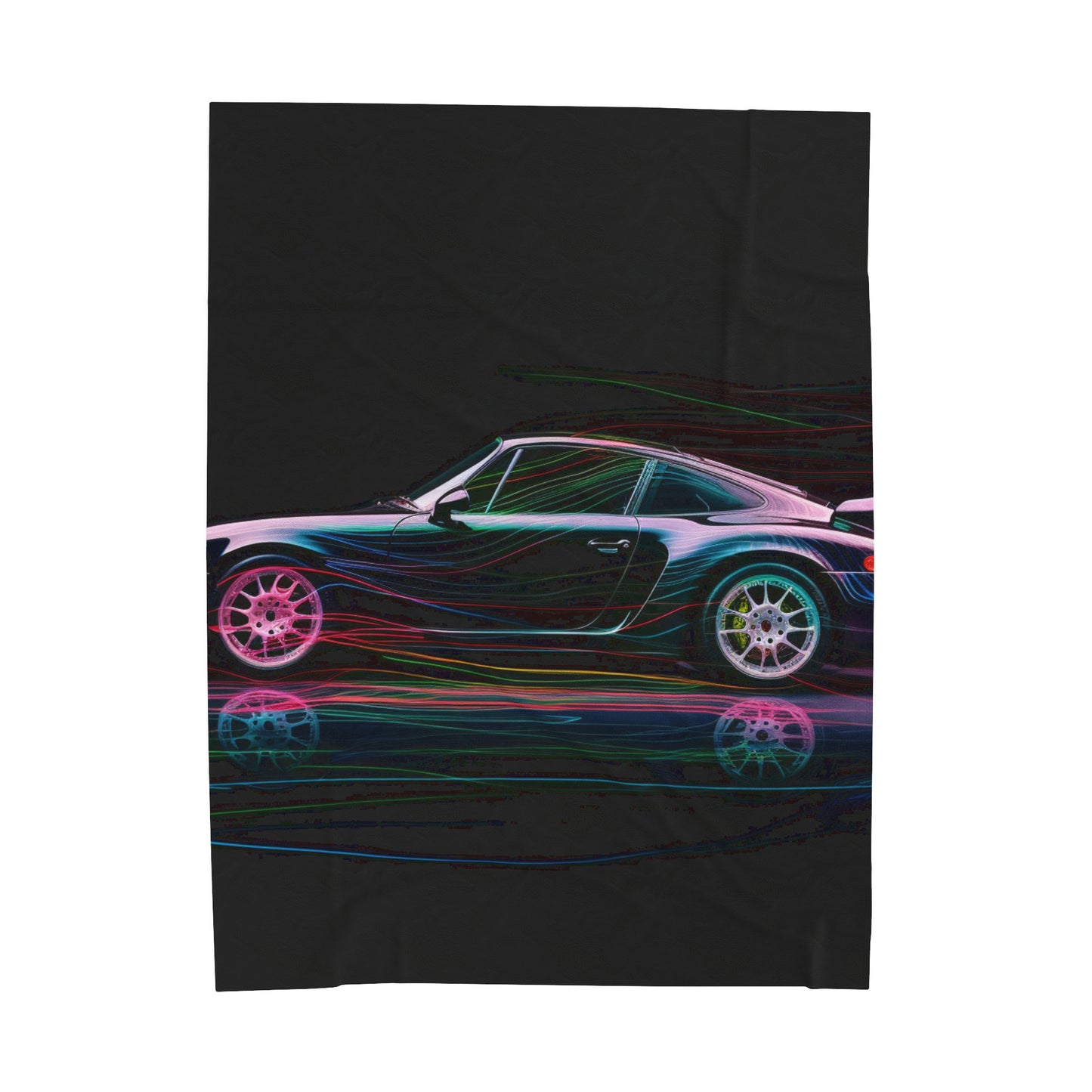 Velveteen Plush Blanket Porsche 933 1