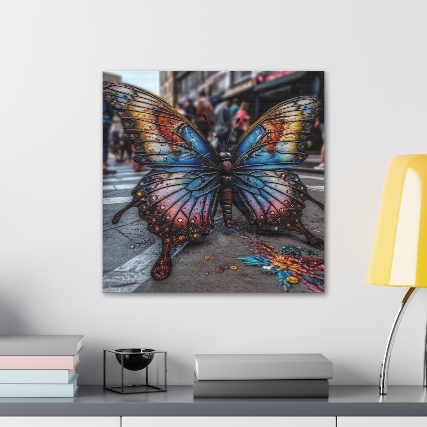 Canvas Gallery Wraps Liquid Street Butterfly 4