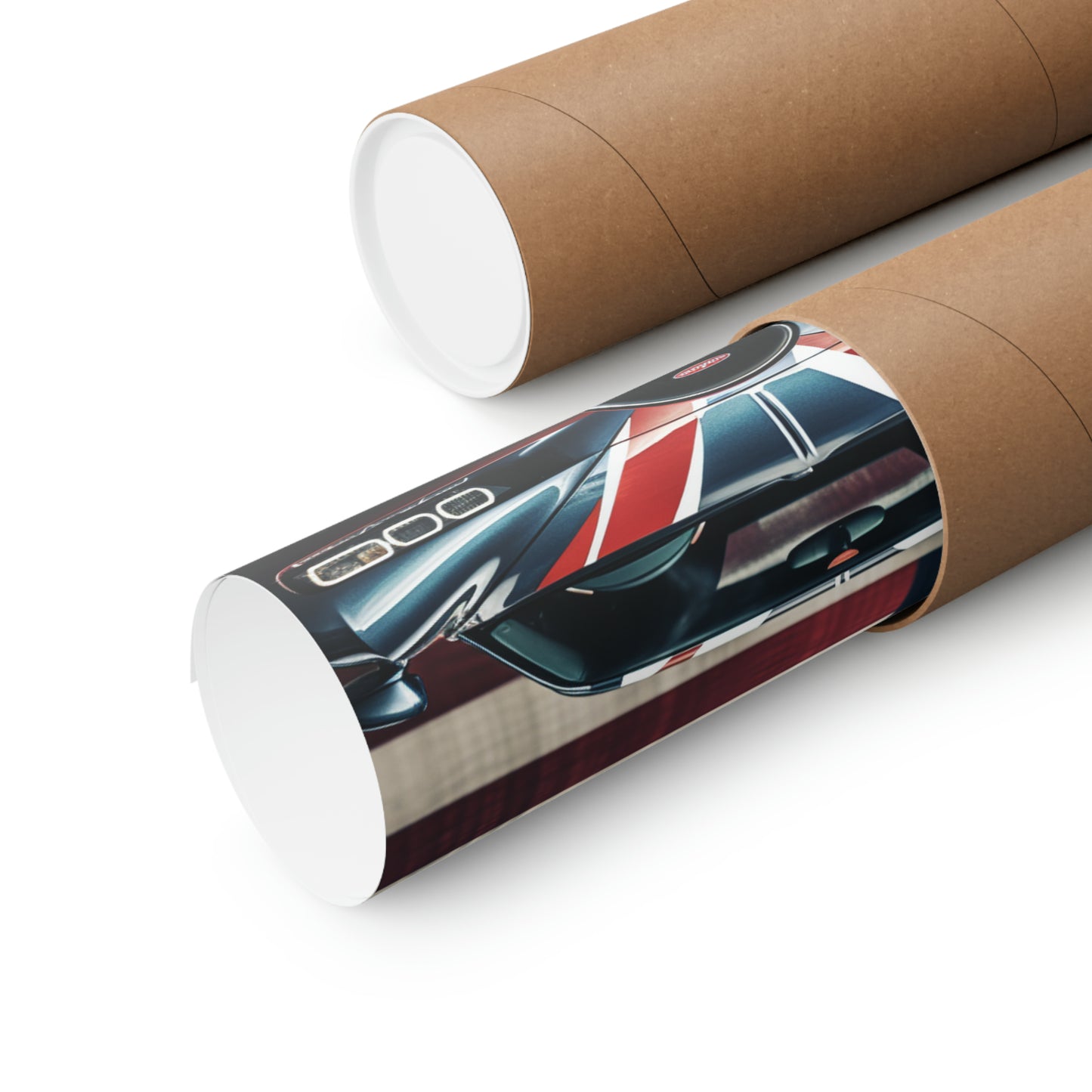 Premium Matte Vertical Posters Bugatti Flag 2