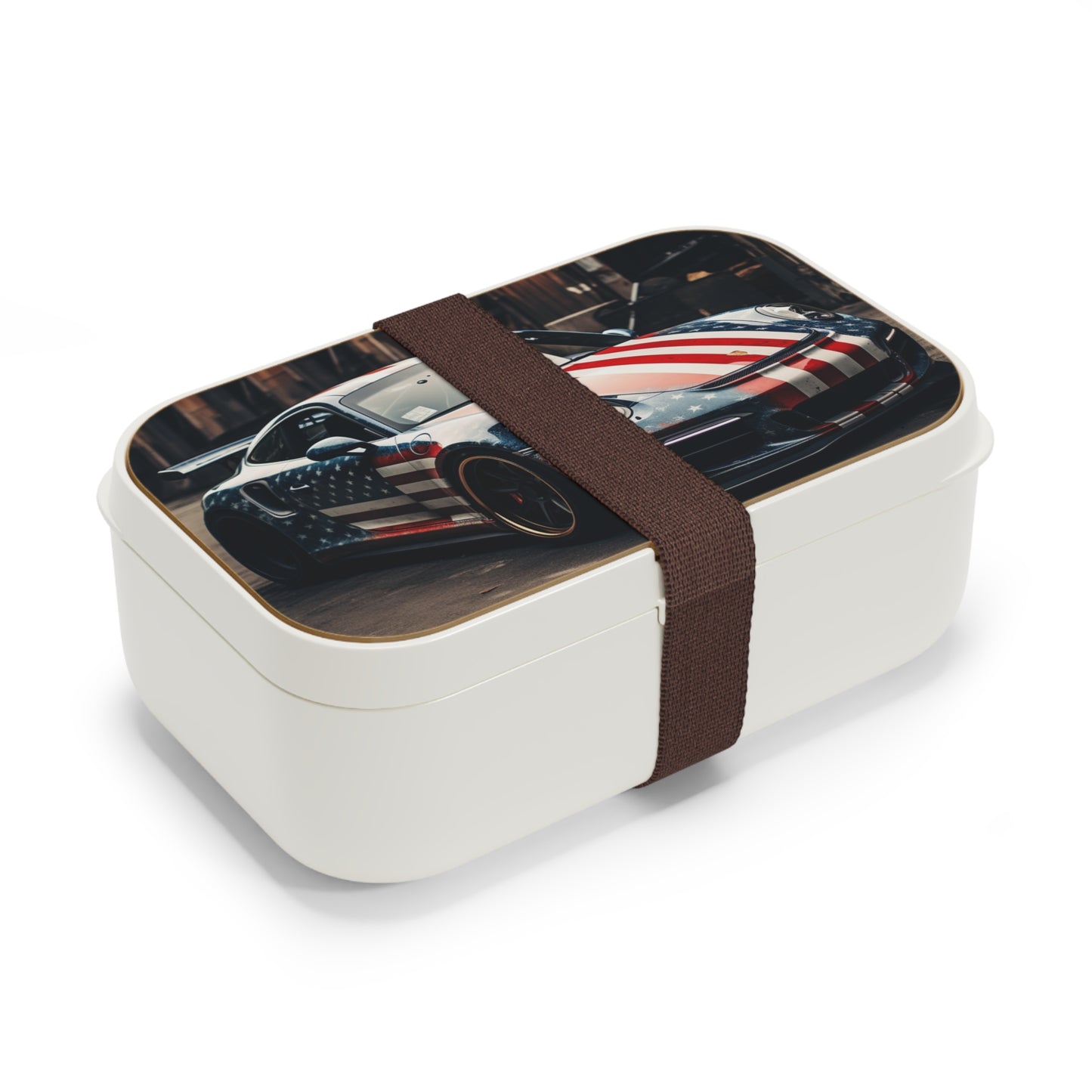 Bento Lunch Box American Flag Porsche 3