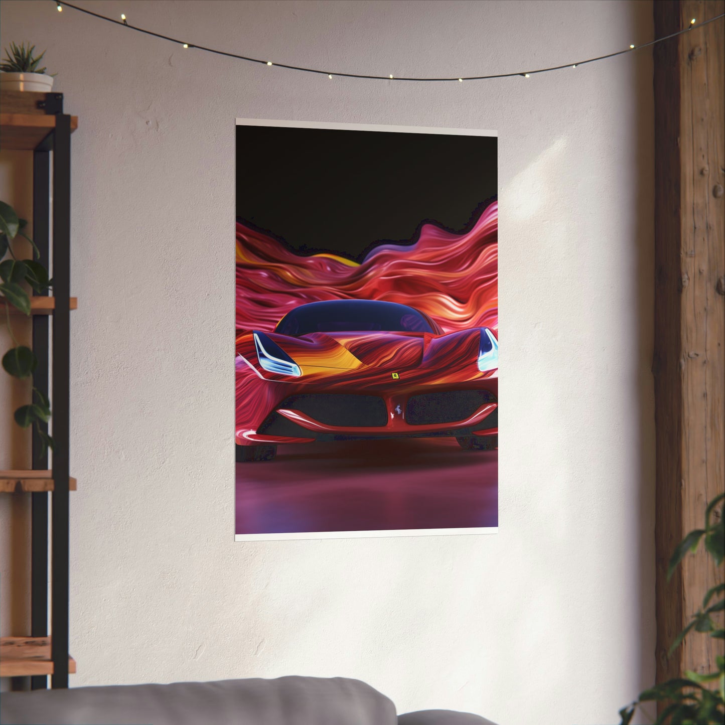 Premium Matte Vertical Posters Ferrari Water Fusion 3