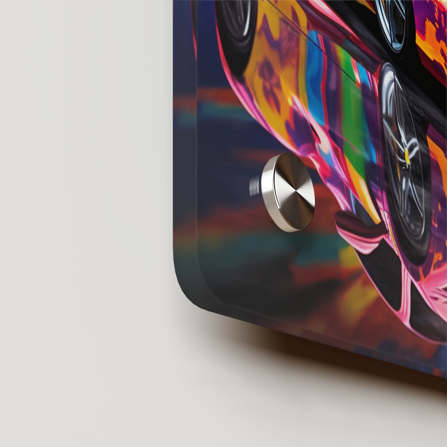 Acrylic Wall Art Panels Hyper Colorfull Ferrari 3