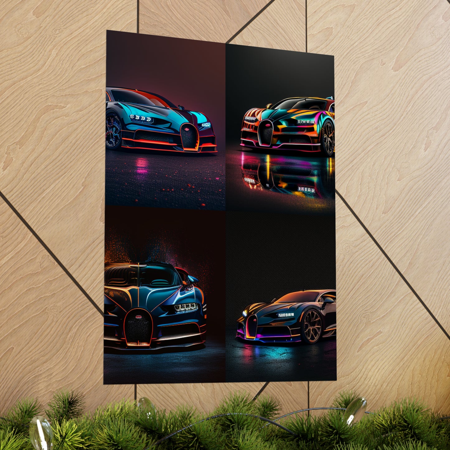 Premium Matte Vertical Posters Bugatti Chiron Super 5