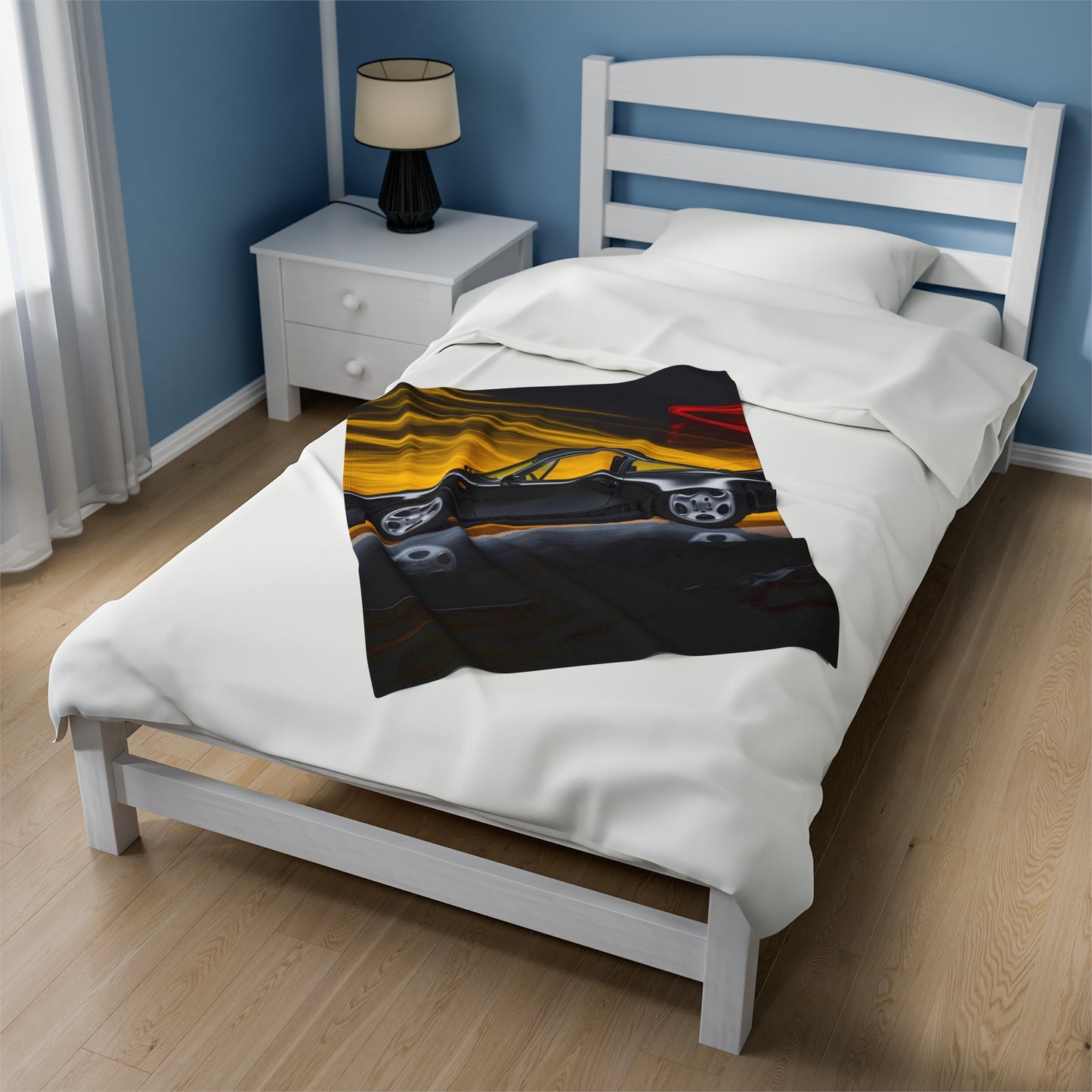 Velveteen Plush Blanket Porsche 933 4