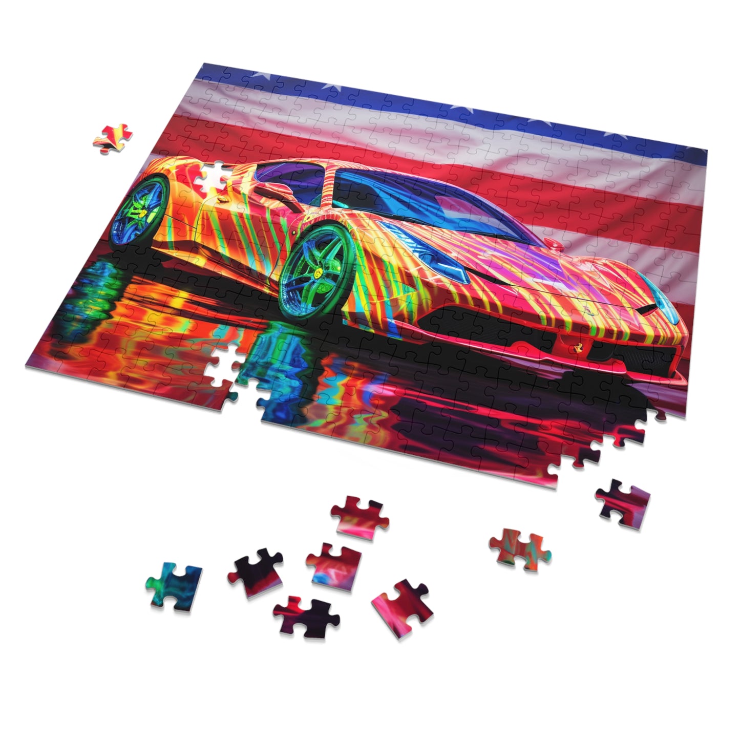 Jigsaw Puzzle (30, 110, 252, 500,1000-Piece) Hyper Colorfull Ferrari 4