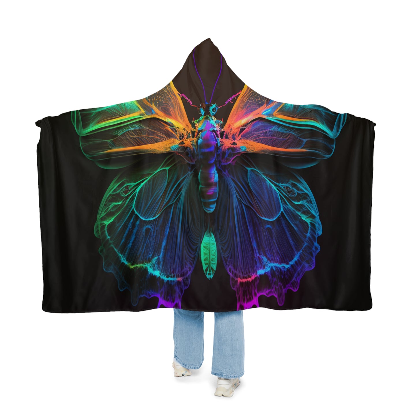 Snuggle Hooded Blanket Raw Hyper Color Butterfly 3