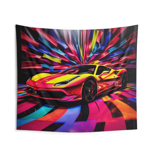 Indoor Wall Tapestries Macro Flag Ferrari 3